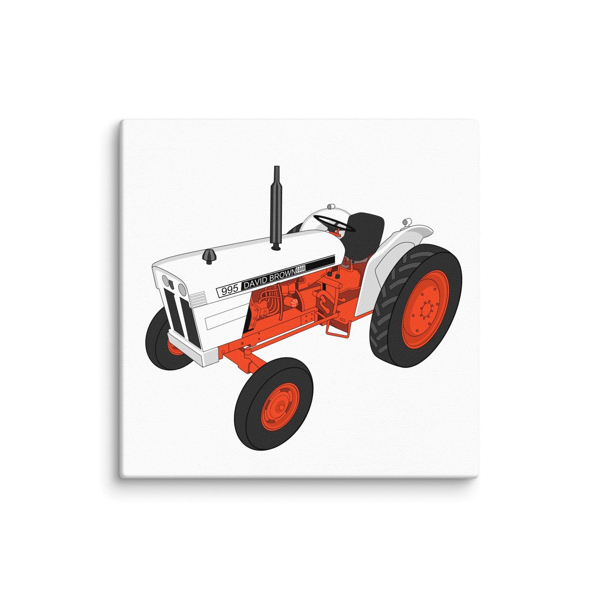 The Tractor Mugs Store 10″×10″ Case David Brown 995 (1973) | Canvas Quality Farmers Merch
