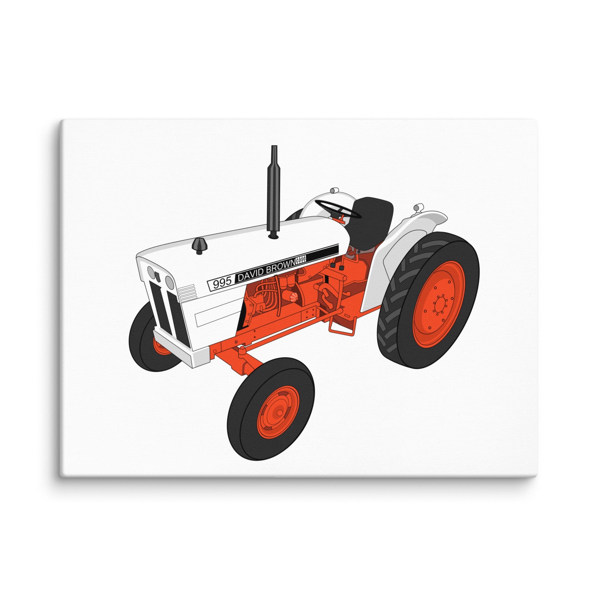The Tractor Mugs Store 18″×24″ Case David Brown 995 (1973) | Canvas Quality Farmers Merch