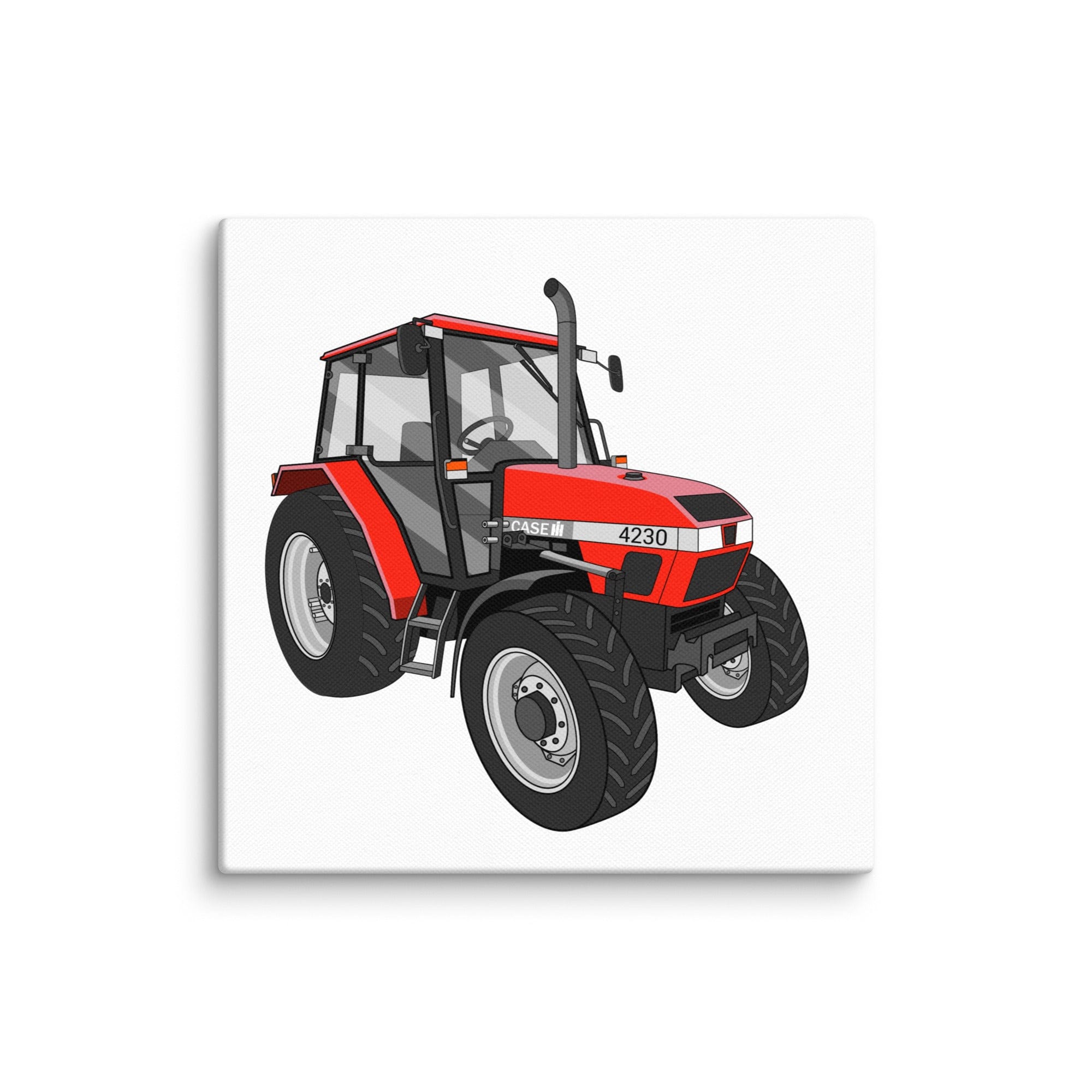 The Tractor Mugs Store 6″×6″ Case 4230 | Canvas Quality Farmers Merch