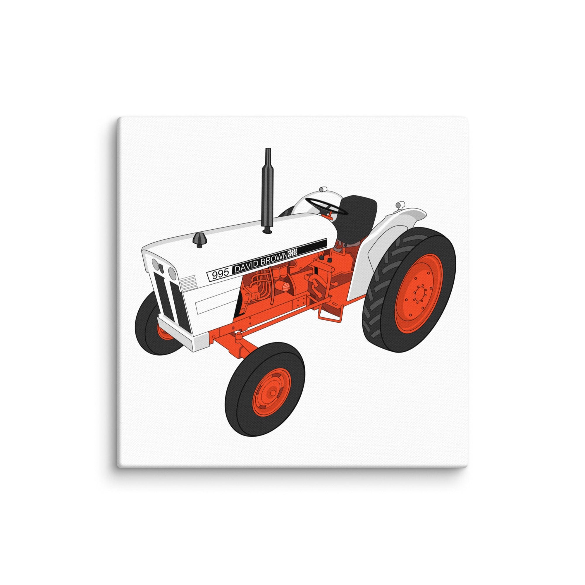 The Tractor Mugs Store 6″×6″ Case David Brown 995 (1973) | Canvas Quality Farmers Merch