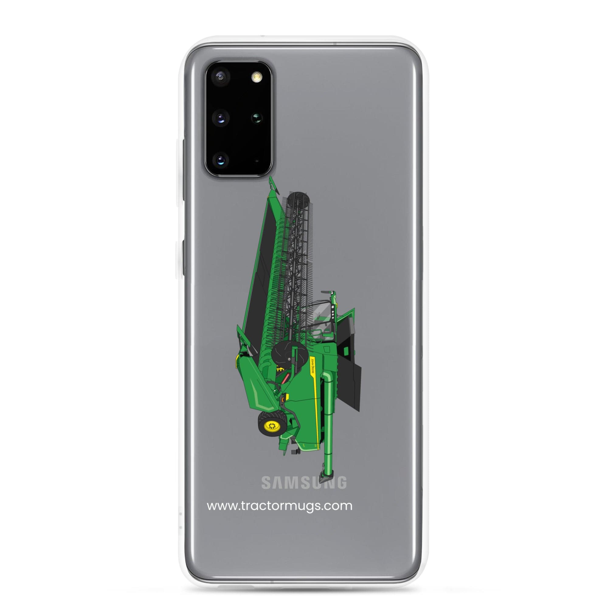 John Deere Clear Case for Samsung® Samsung Galaxy S20 Plus John Deere X9 1100 Combine | Clear Case for Samsung® Quality Farmers Merch