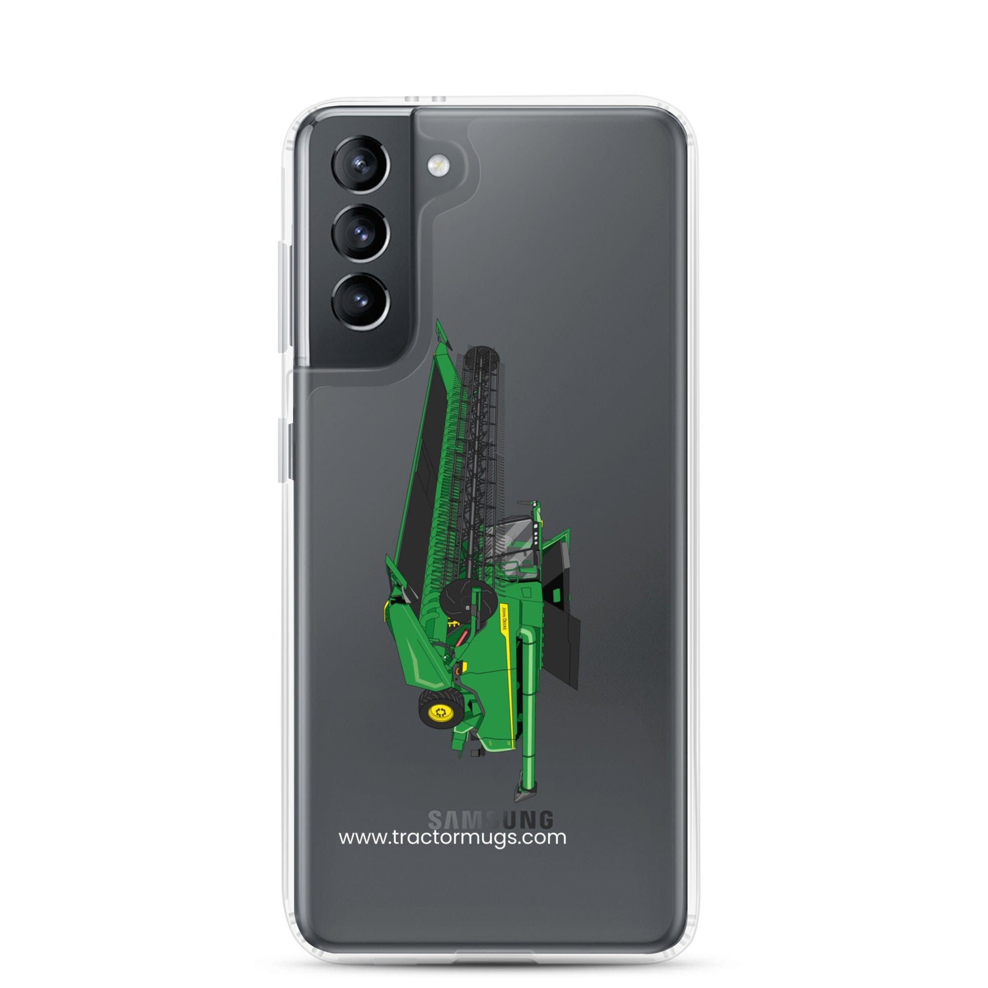 John Deere Clear Case for Samsung® Samsung Galaxy S21 John Deere X9 1100 Combine | Clear Case for Samsung® Quality Farmers Merch