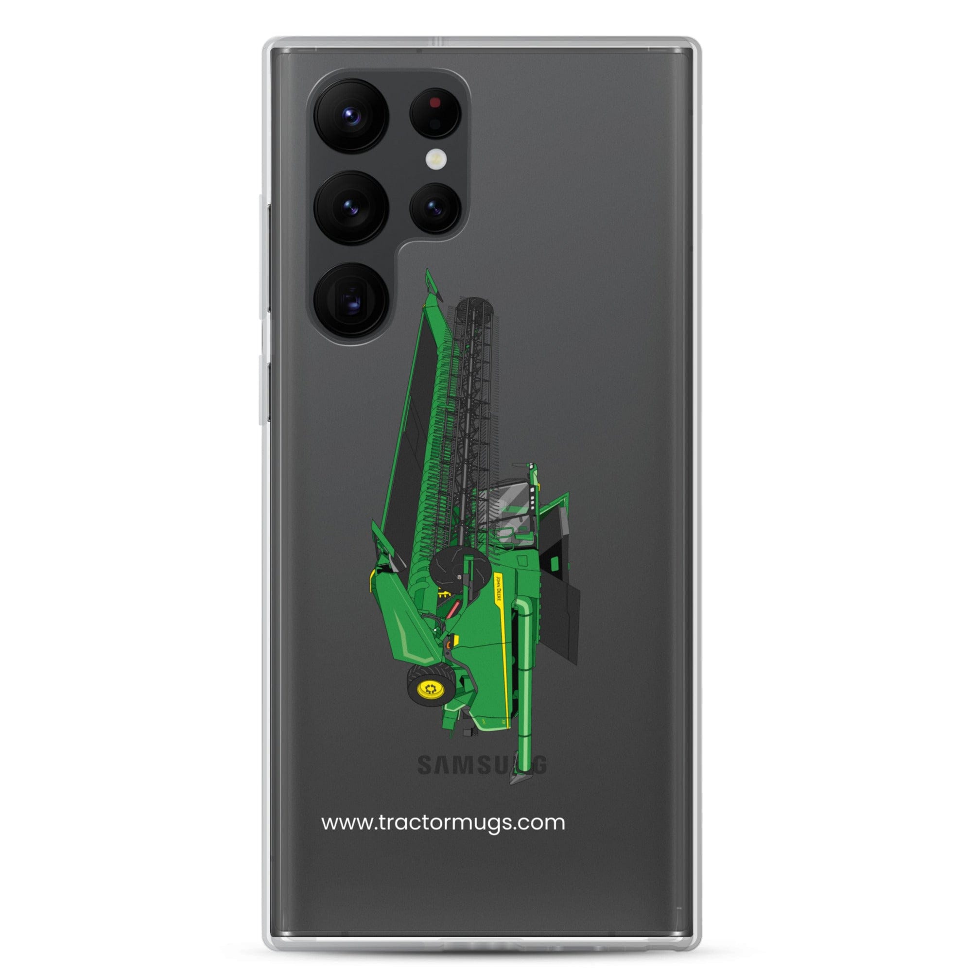 John Deere Clear Case for Samsung® Samsung Galaxy S22 Ultra John Deere X9 1100 Combine | Clear Case for Samsung® Quality Farmers Merch