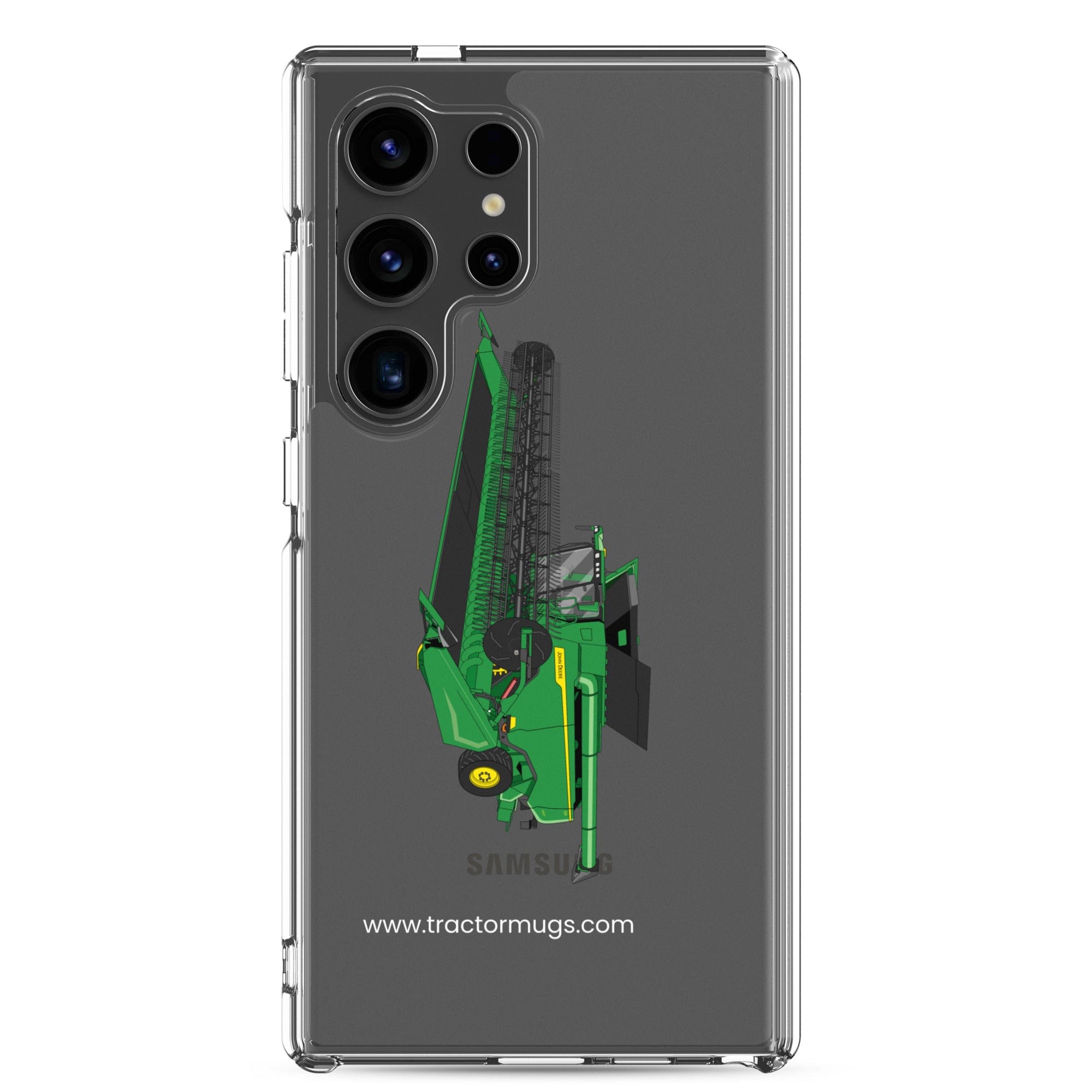 John Deere Clear Case for Samsung® Samsung Galaxy S24 Ultra John Deere X9 1100 Combine | Clear Case for Samsung® Quality Farmers Merch