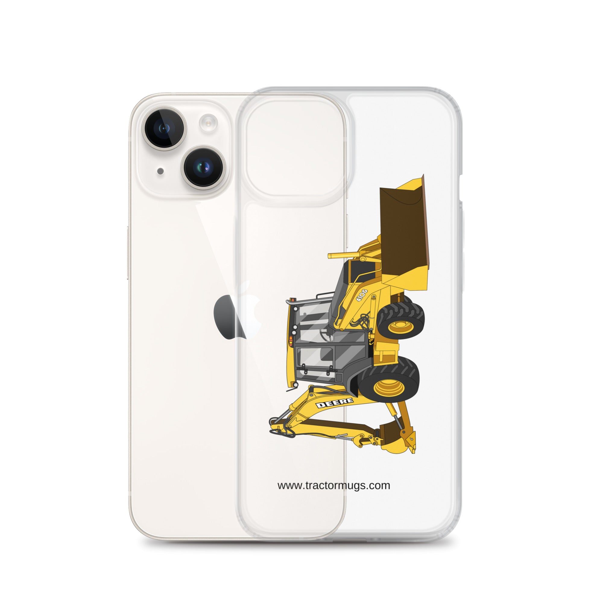 John Deere John Deere 410G Backhoe | Clear Case for iPhone® Quality Farmers Merch