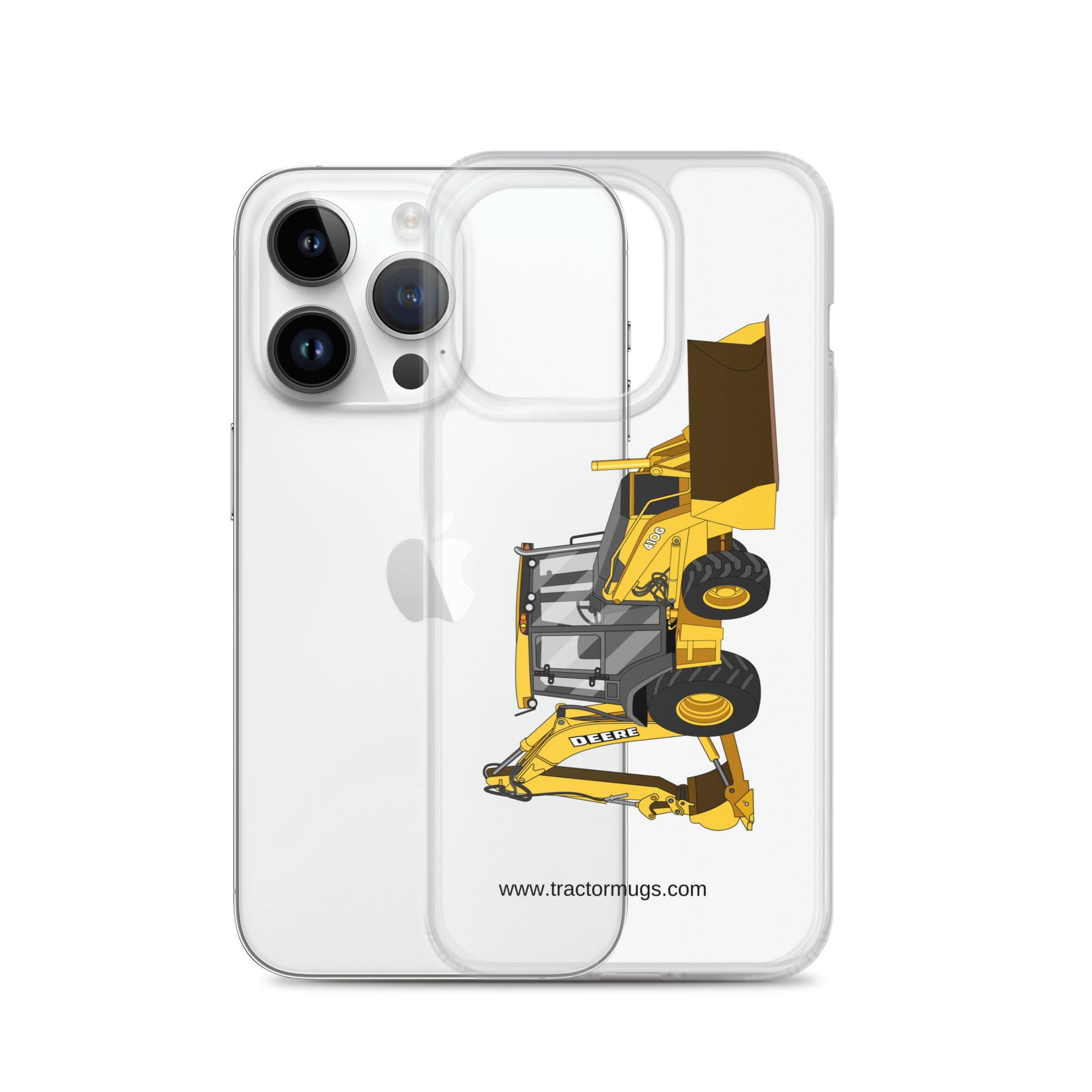 John Deere John Deere 410G Backhoe | Clear Case for iPhone® Quality Farmers Merch