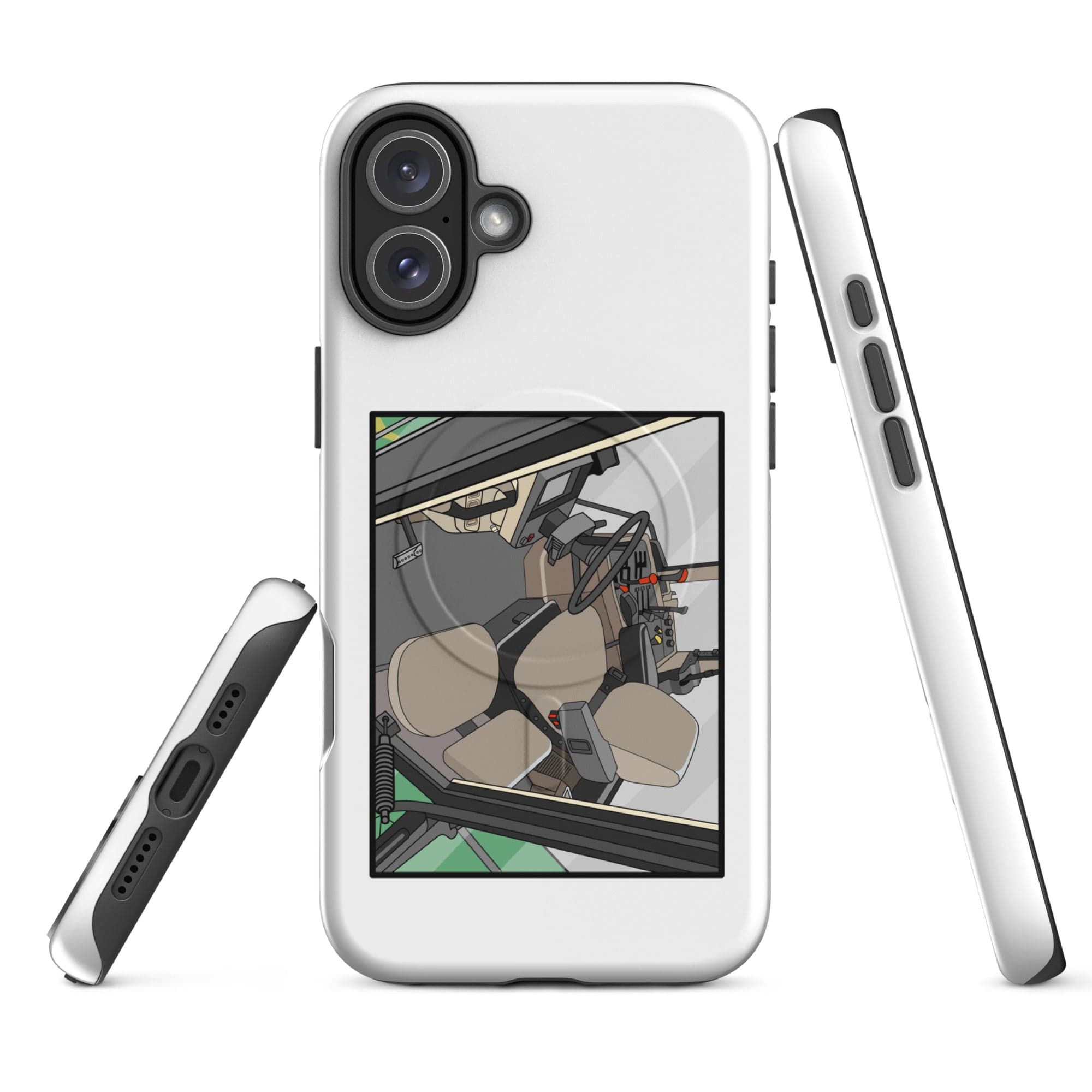 John Deere MagSafe® Tough Case for iPhone® iPhone 16 Plus John Deere 7810 Cabin | MagSafe® tough case for iPhone® Quality Farmers Merch