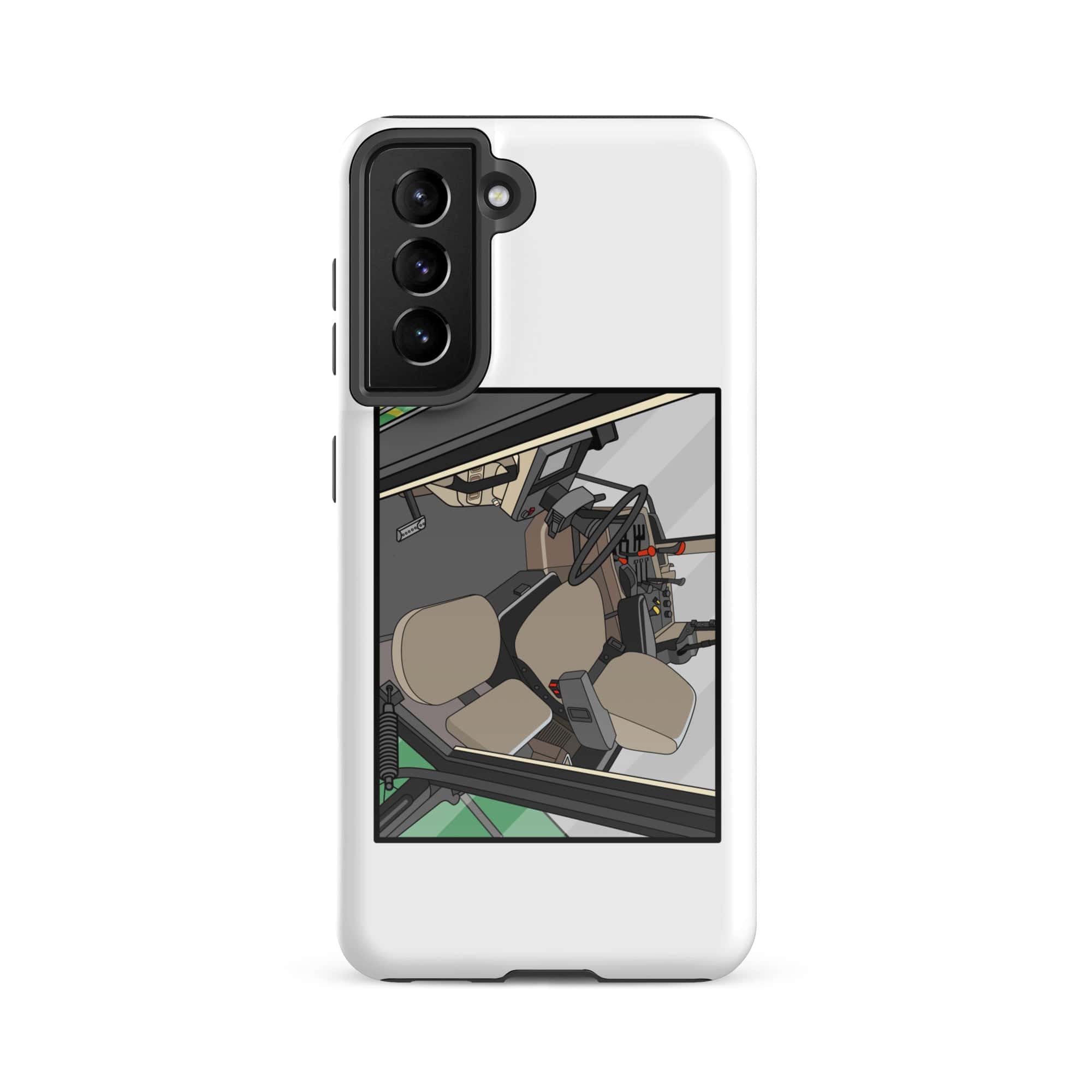John Deere Tough case for Samsung® Samsung Galaxy S21 FE John Deere 7810 Cabin | Tough case for Samsung® Quality Farmers Merch