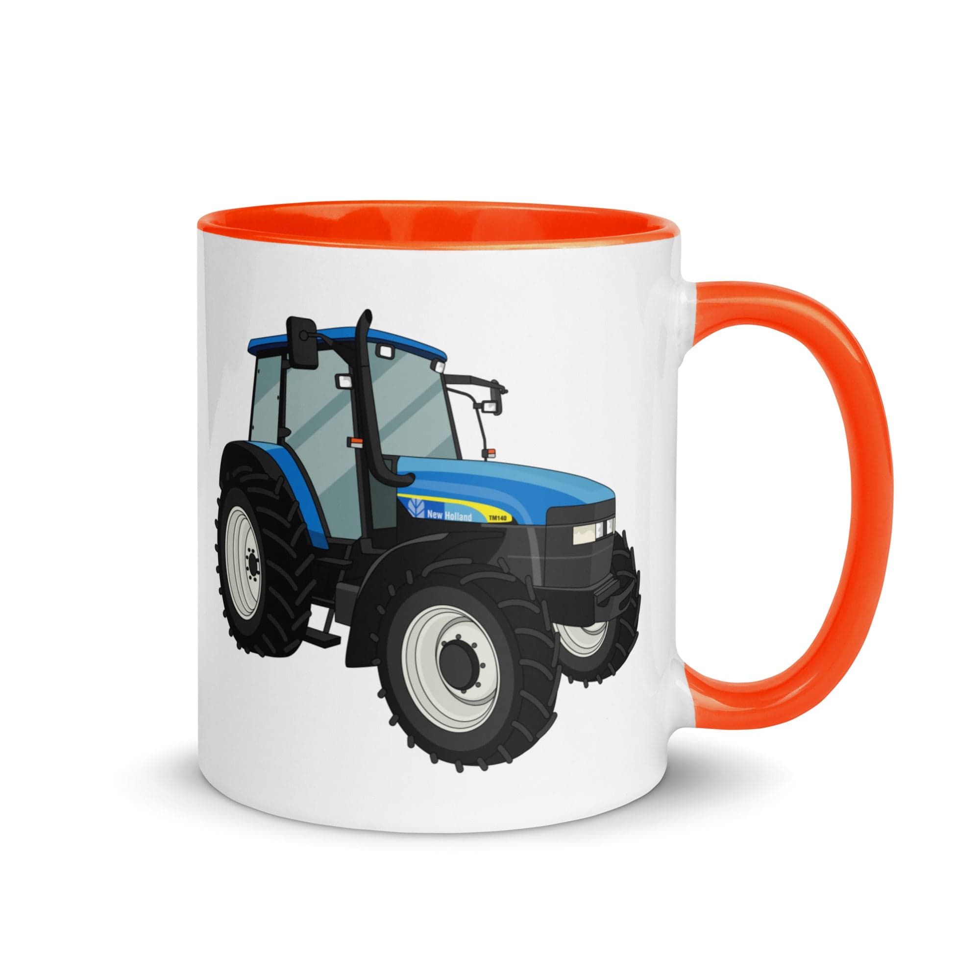 New Holland Mug with Color Inside Orange New Holland TM 140 | Mug with Color Inside Quality Farmers Merch