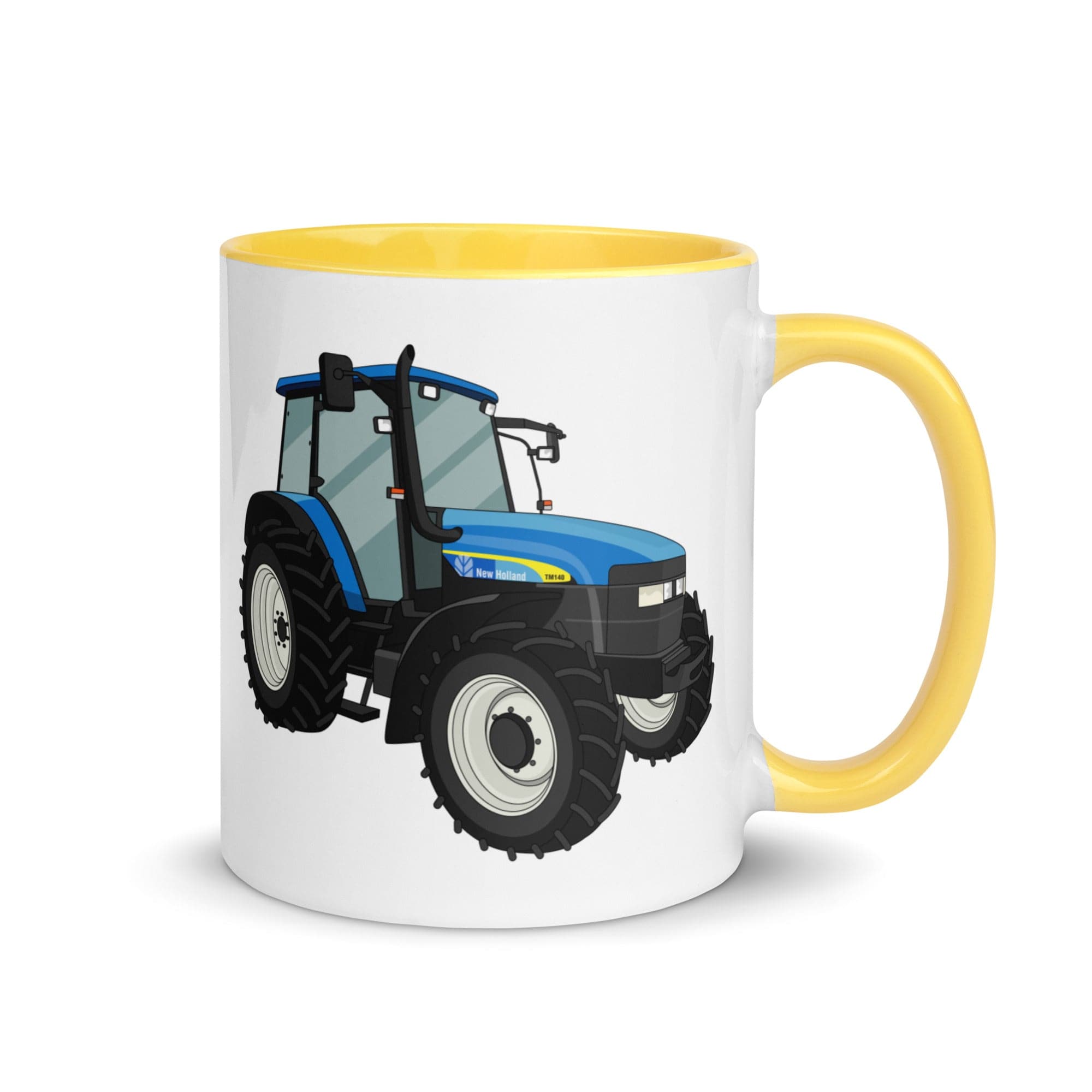New Holland Mug with Color Inside Yellow New Holland TM 140 | Mug with Color Inside Quality Farmers Merch