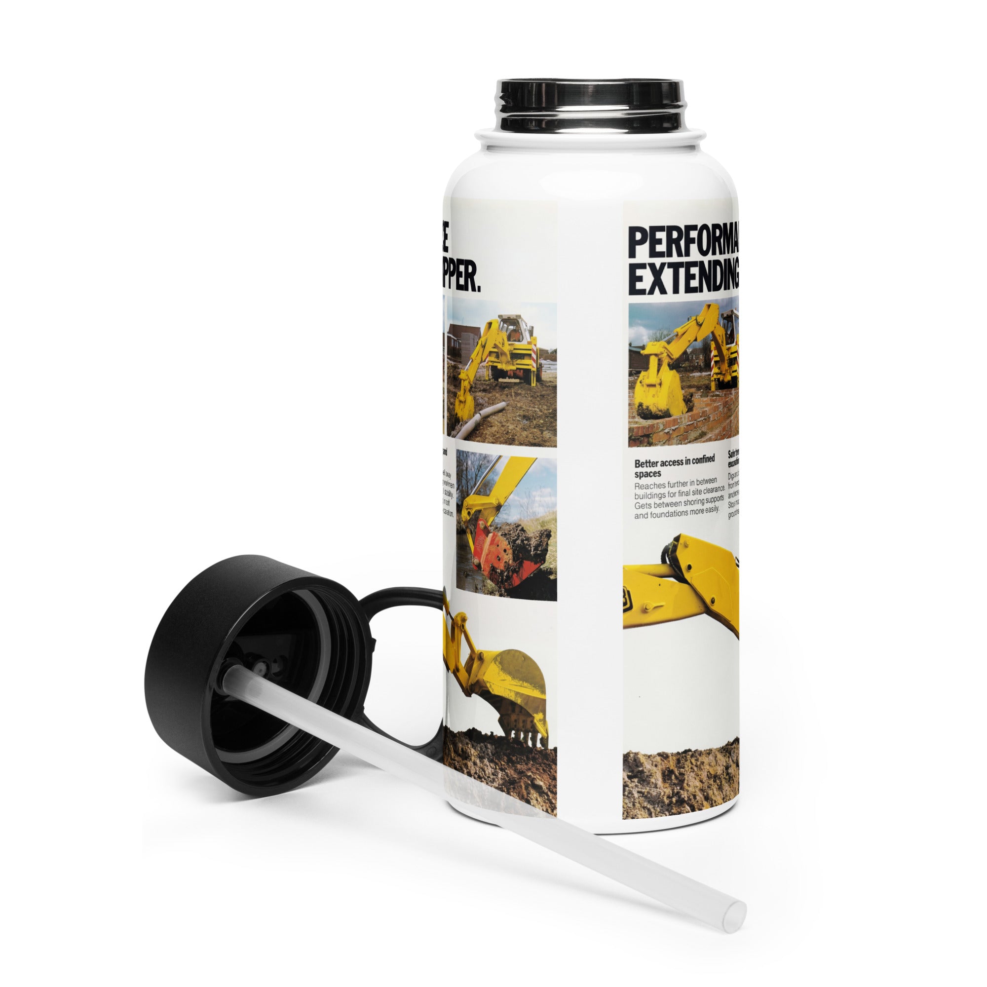 JCB Stainless Steel Water Bottle – Tractor Mugs