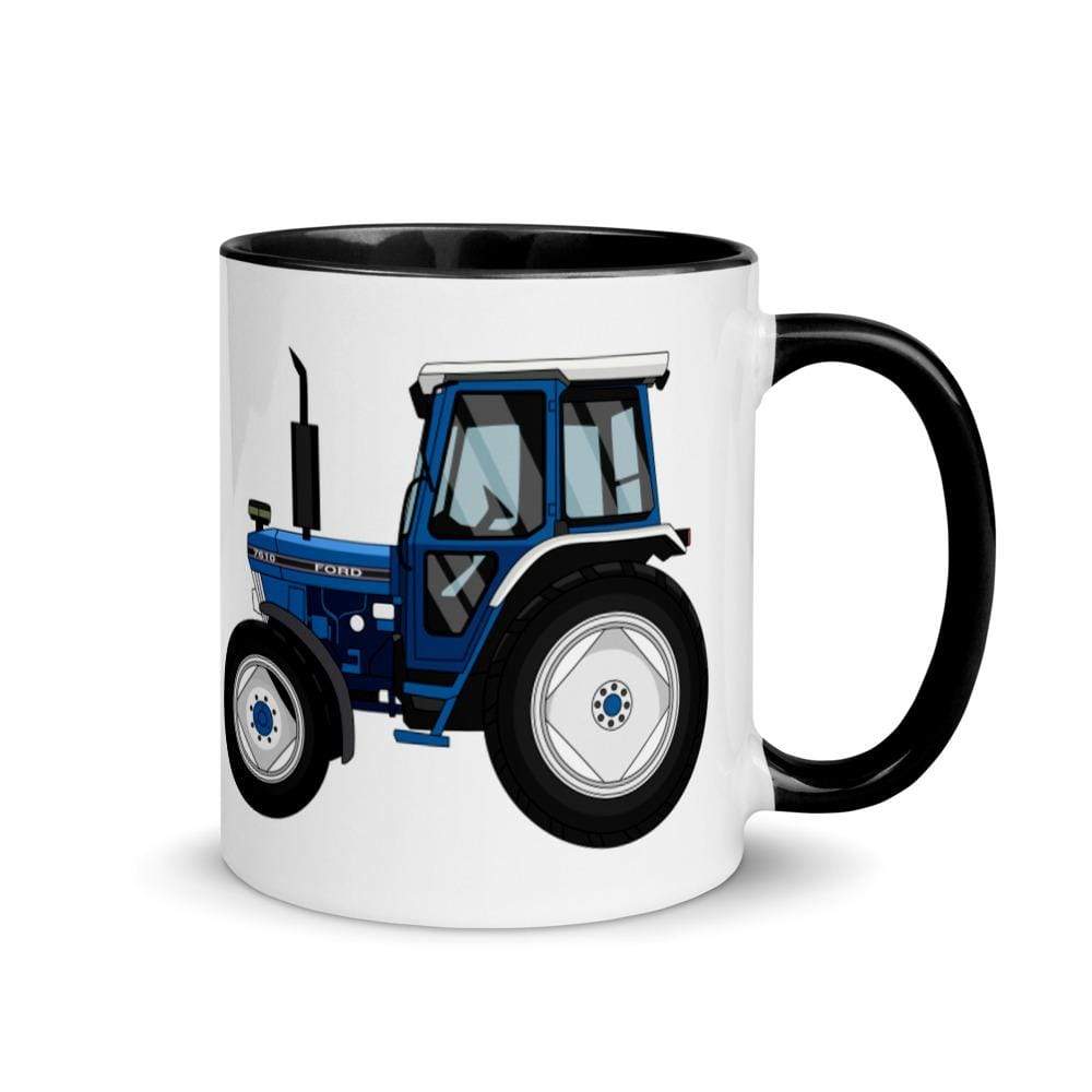 The Farmers Mugs Store Black Ford 7610 Mug with Color Inside Quality Farmers Merch