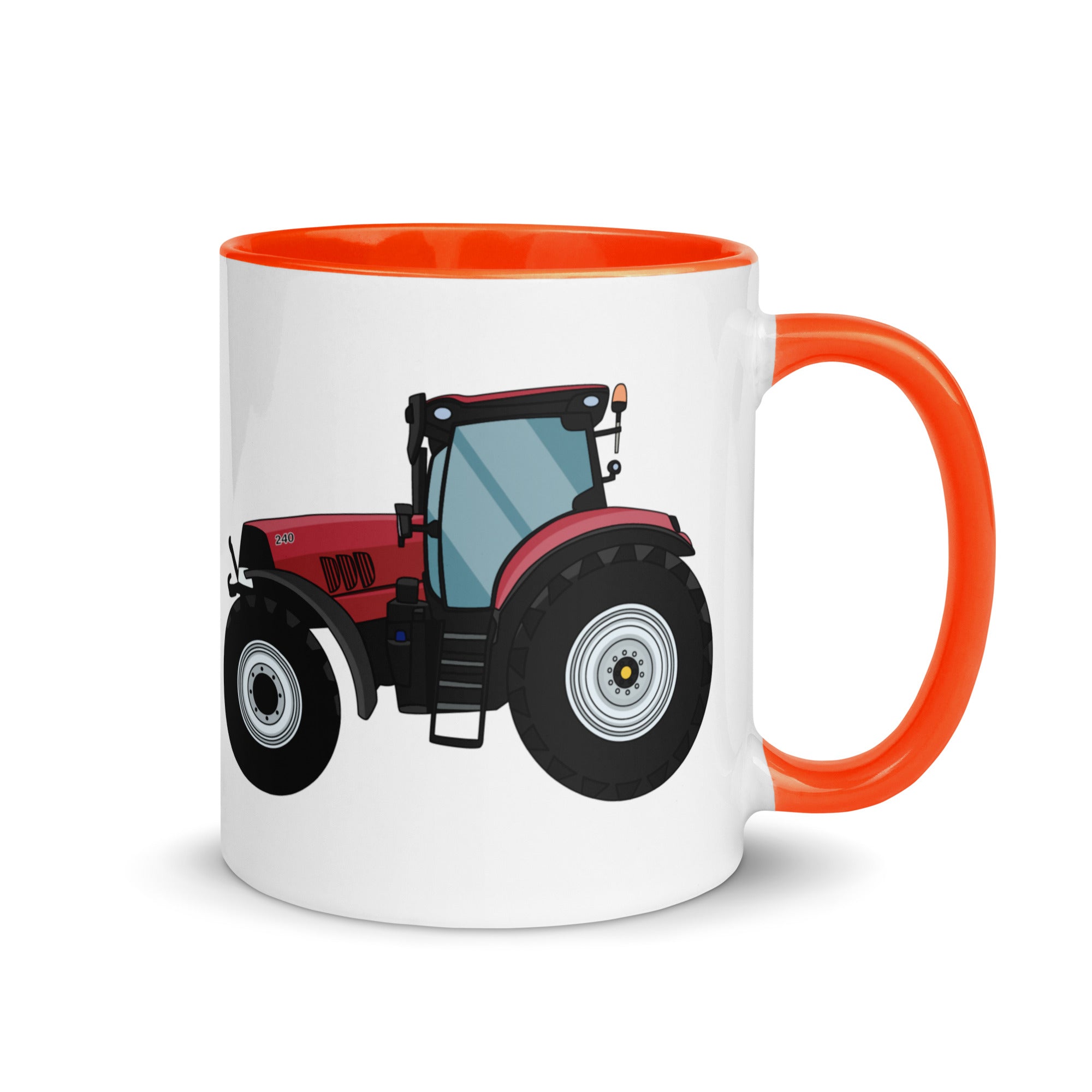 The Farmers Mugs Store Mug Orange Case 240 PUMA Mug with Color Inside Quality Farmers Merch