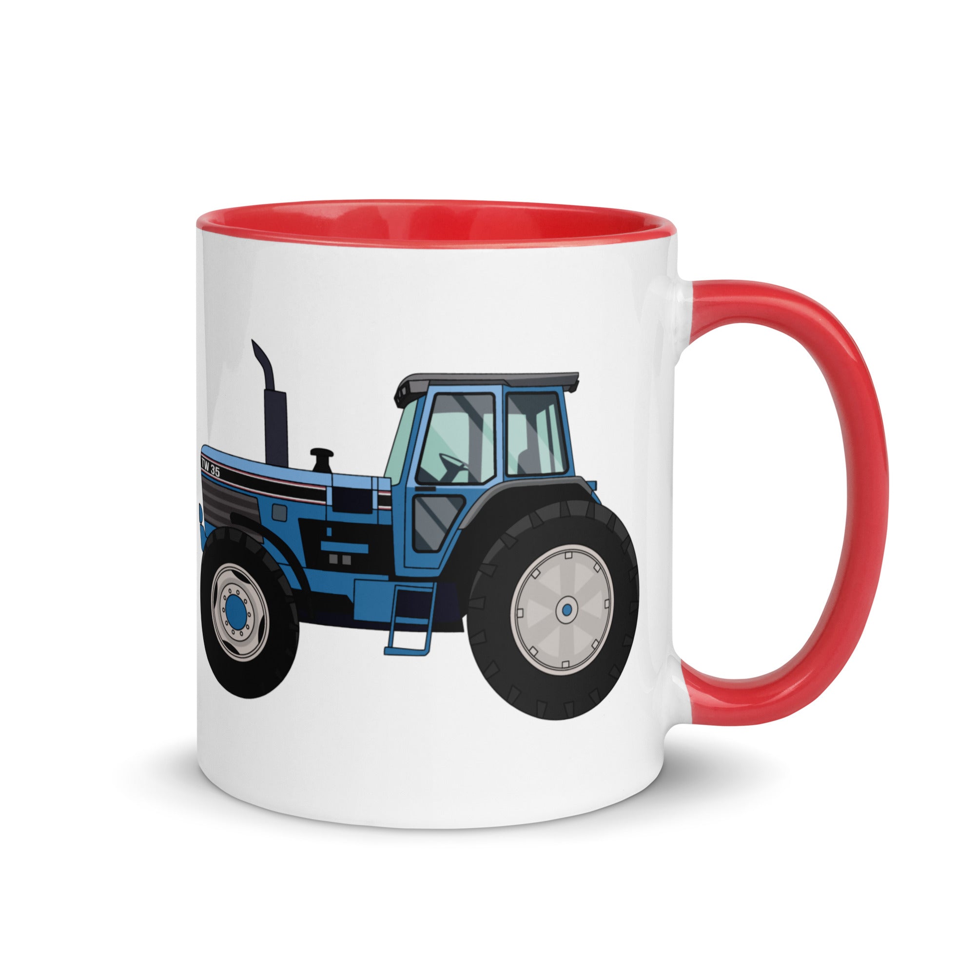 The Farmers Mugs Store Mug Red Ford TW-35 Mug with Color Inside Quality Farmers Merch