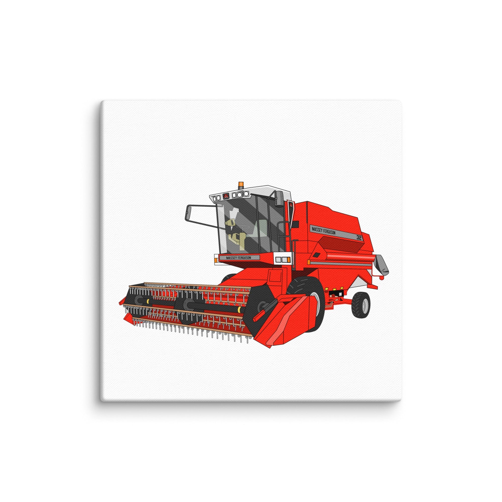 The Tractor Mugs Store 10″×10″ 1994 Massey Ferguson 32 Combine Harvester | Canvas Quality Farmers Merch