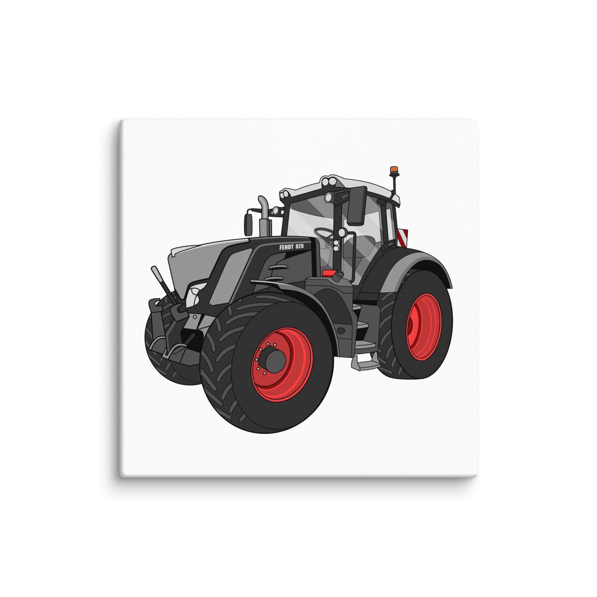 The Tractor Mugs Store 10″×10″ Fendt 828 Profi Black Beauty | Canvas Quality Farmers Merch