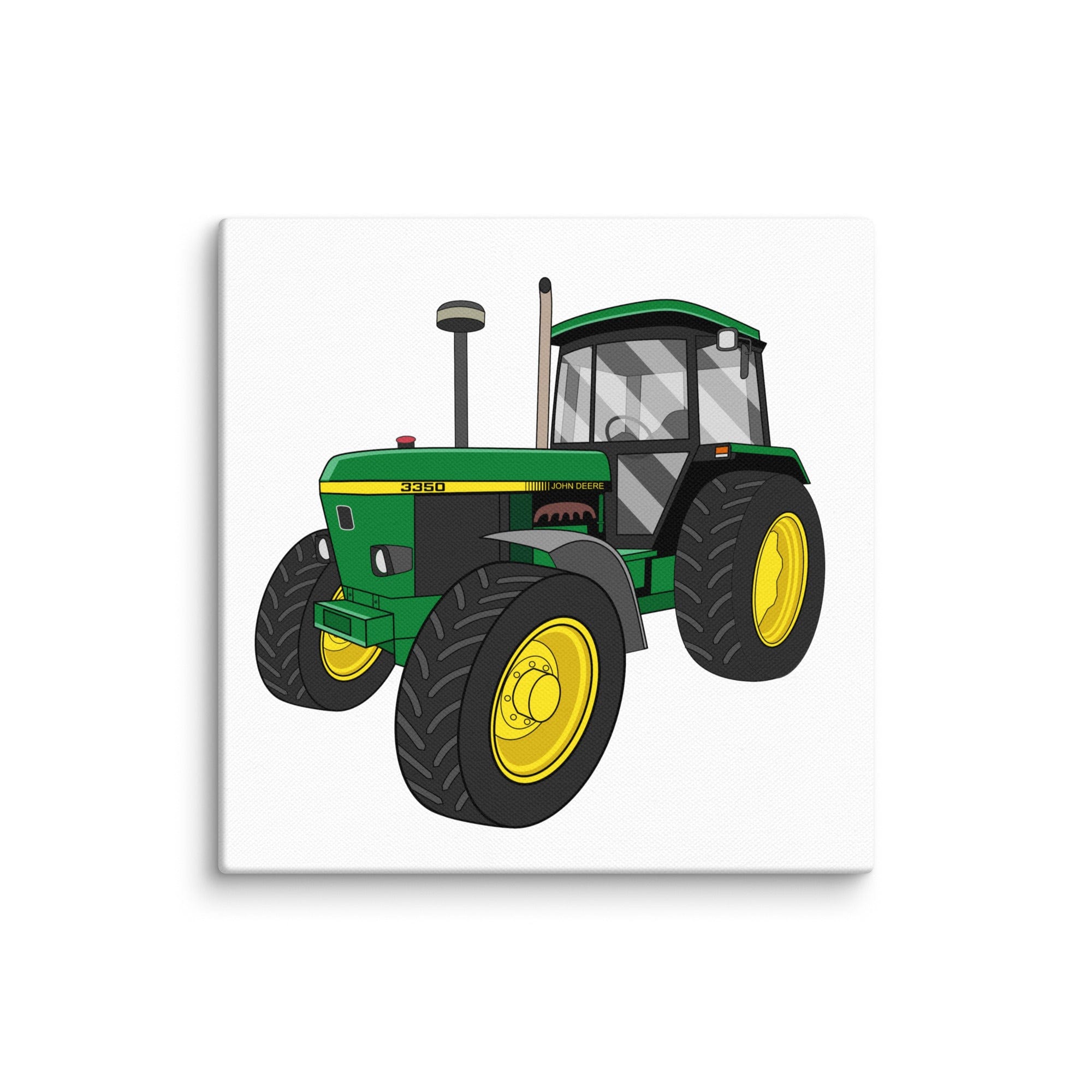 The Tractor Mugs Store 10″×10″ John Deere 3350 4WD | Canvas Quality Farmers Merch