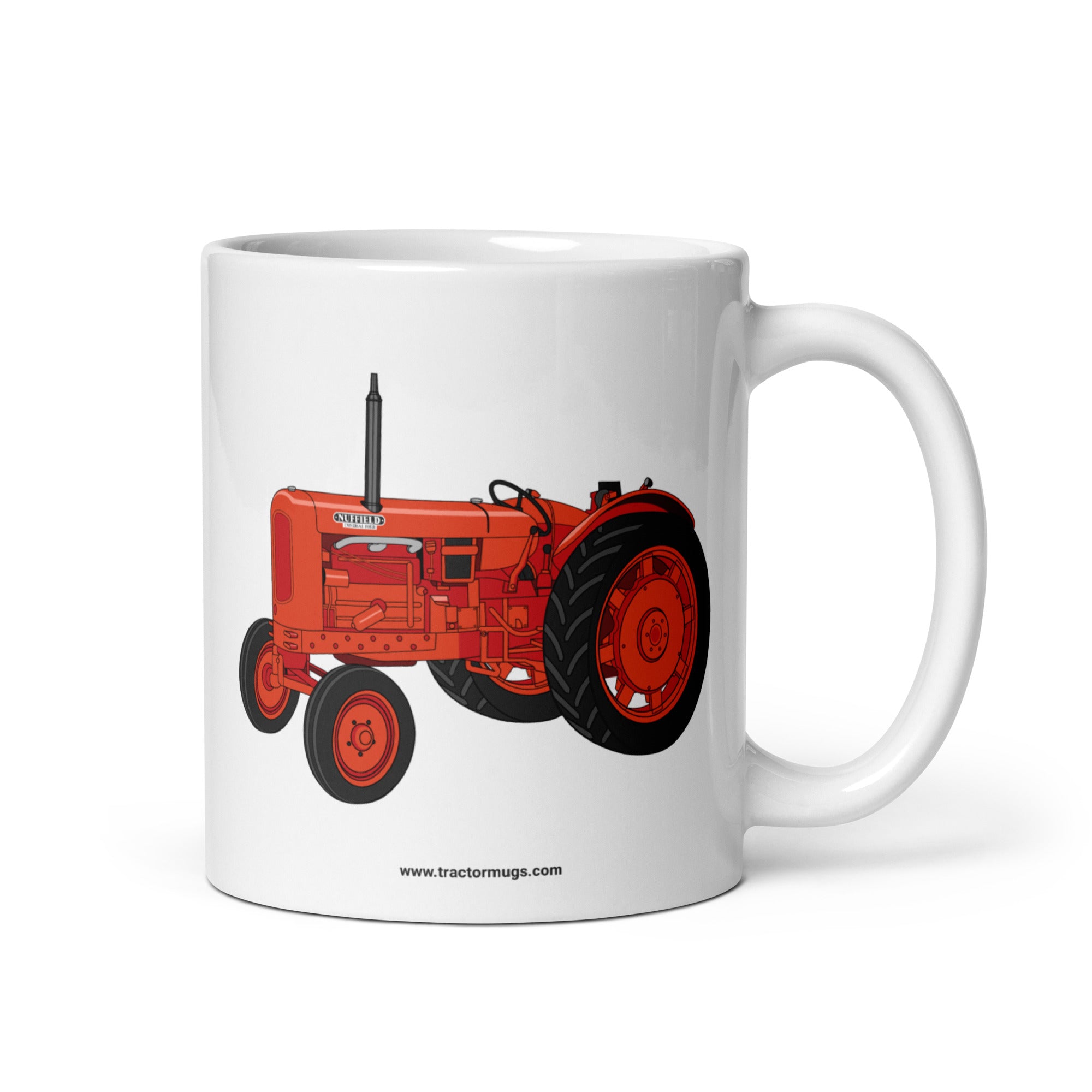 The Tractor Mugs Store 11 oz Nuffield Universal 4 | White glossy mug Quality Farmers Merch