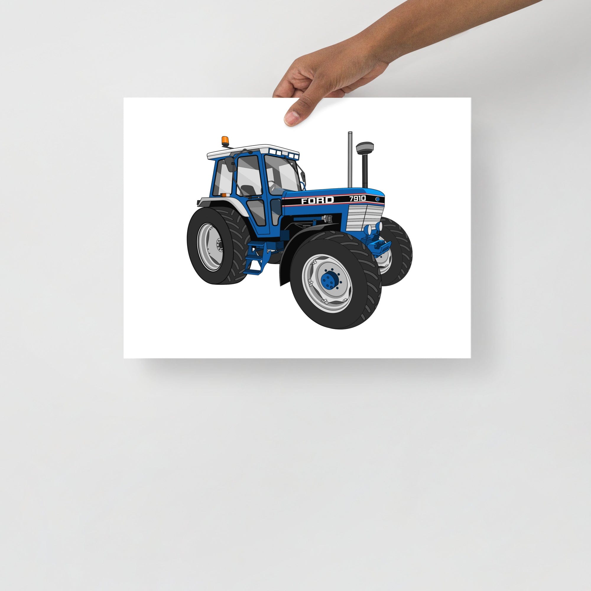 The Tractor Mugs Store 12″×16″ Ford 7910 | Poster Quality Farmers Merch