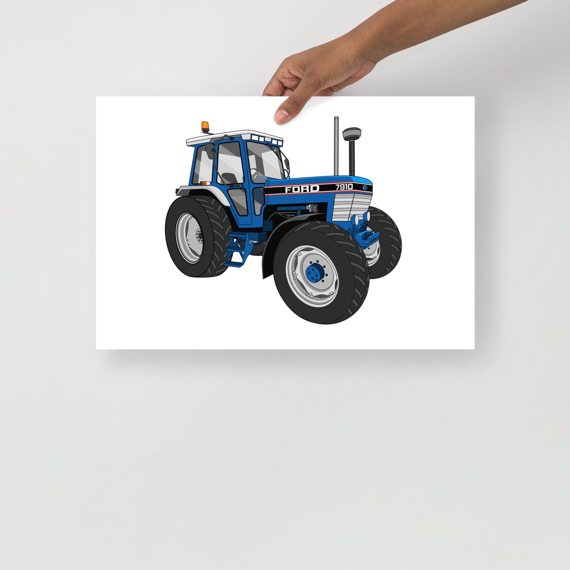 The Tractor Mugs Store 12″×18″ Ford 7910 | Poster Quality Farmers Merch