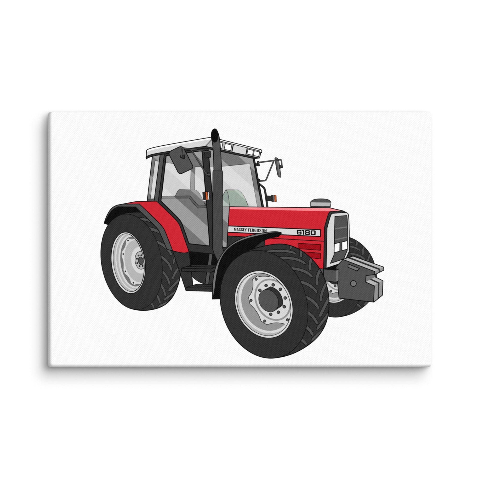 The Tractor Mugs Store 12″×18″ Massey Ferguson 6180 | Canvas Quality Farmers Merch