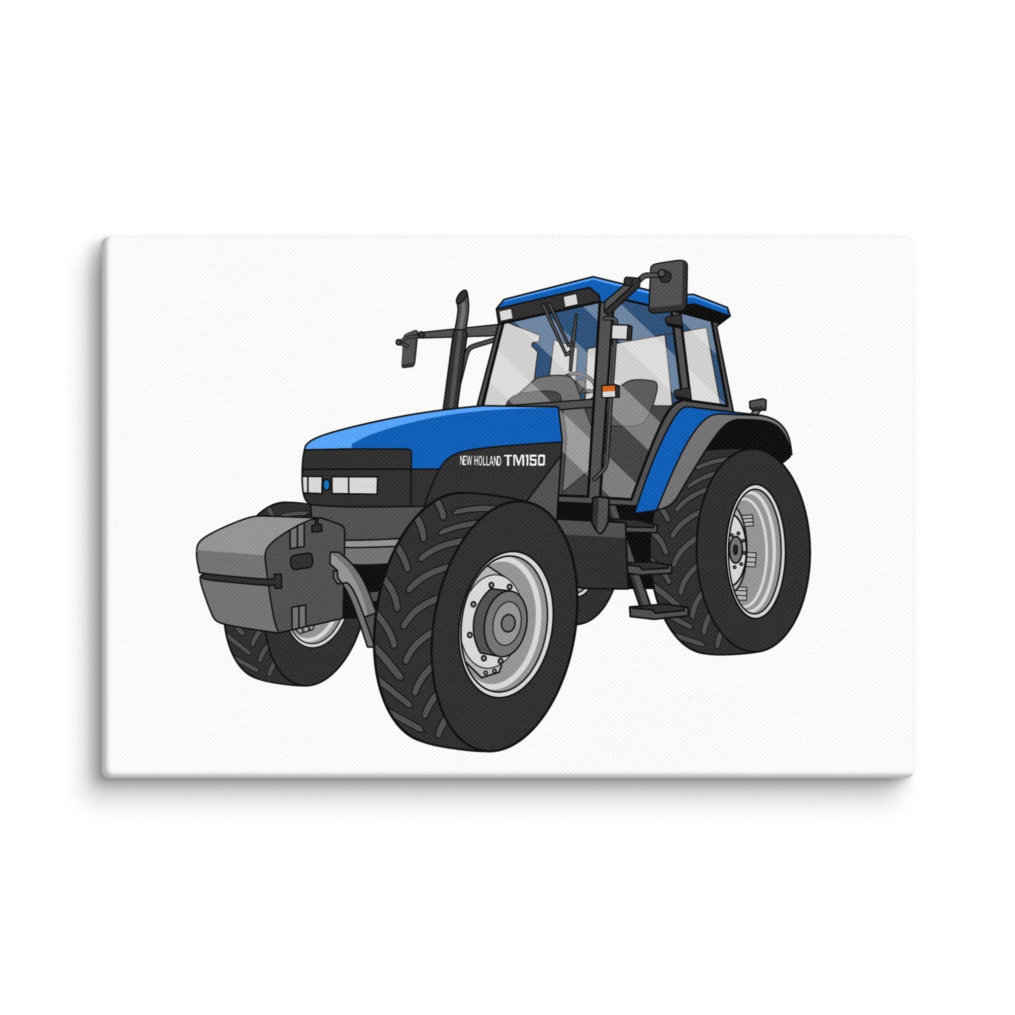 The Tractor Mugs Store 12″×18″ New Holland TM 150 Super Steer | Canvas Quality Farmers Merch