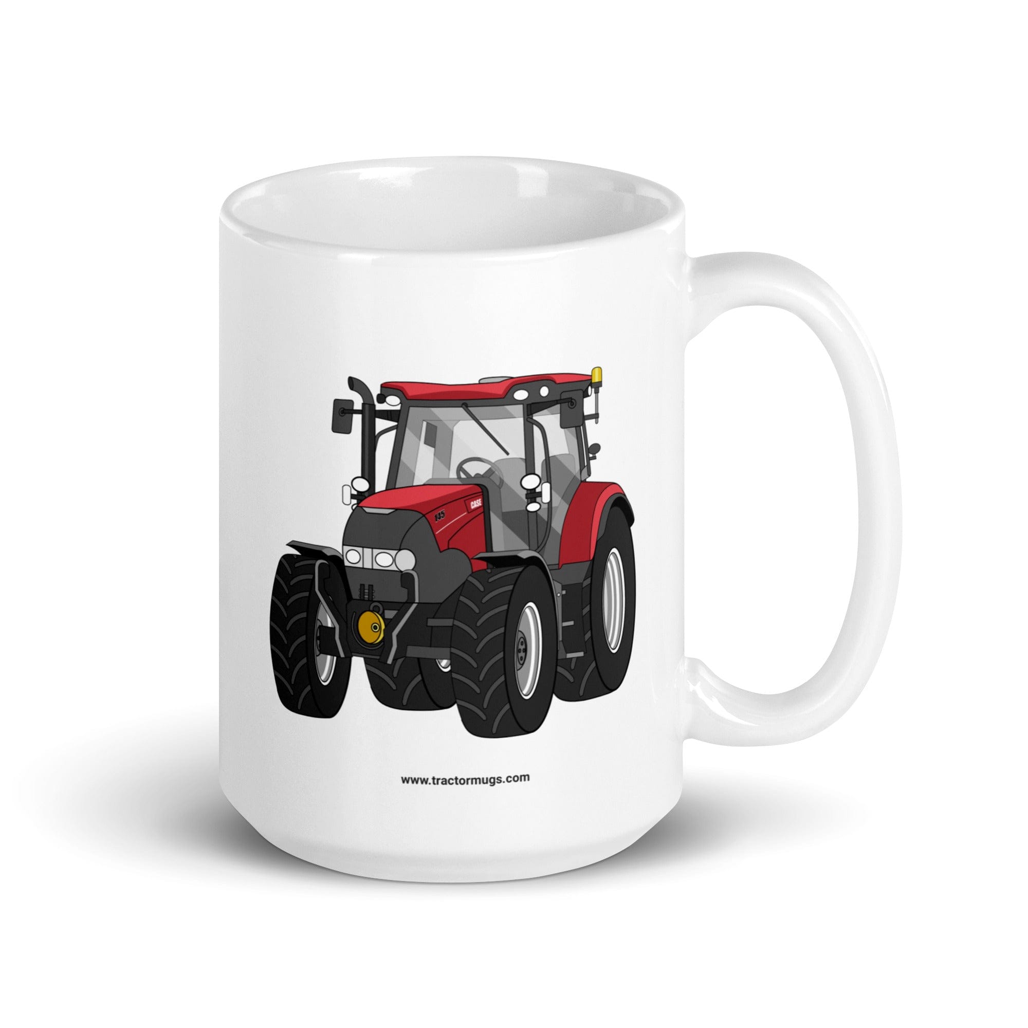 The Tractor Mugs Store 15 oz Case IH Maxxum 145 | White glossy mug Quality Farmers Merch