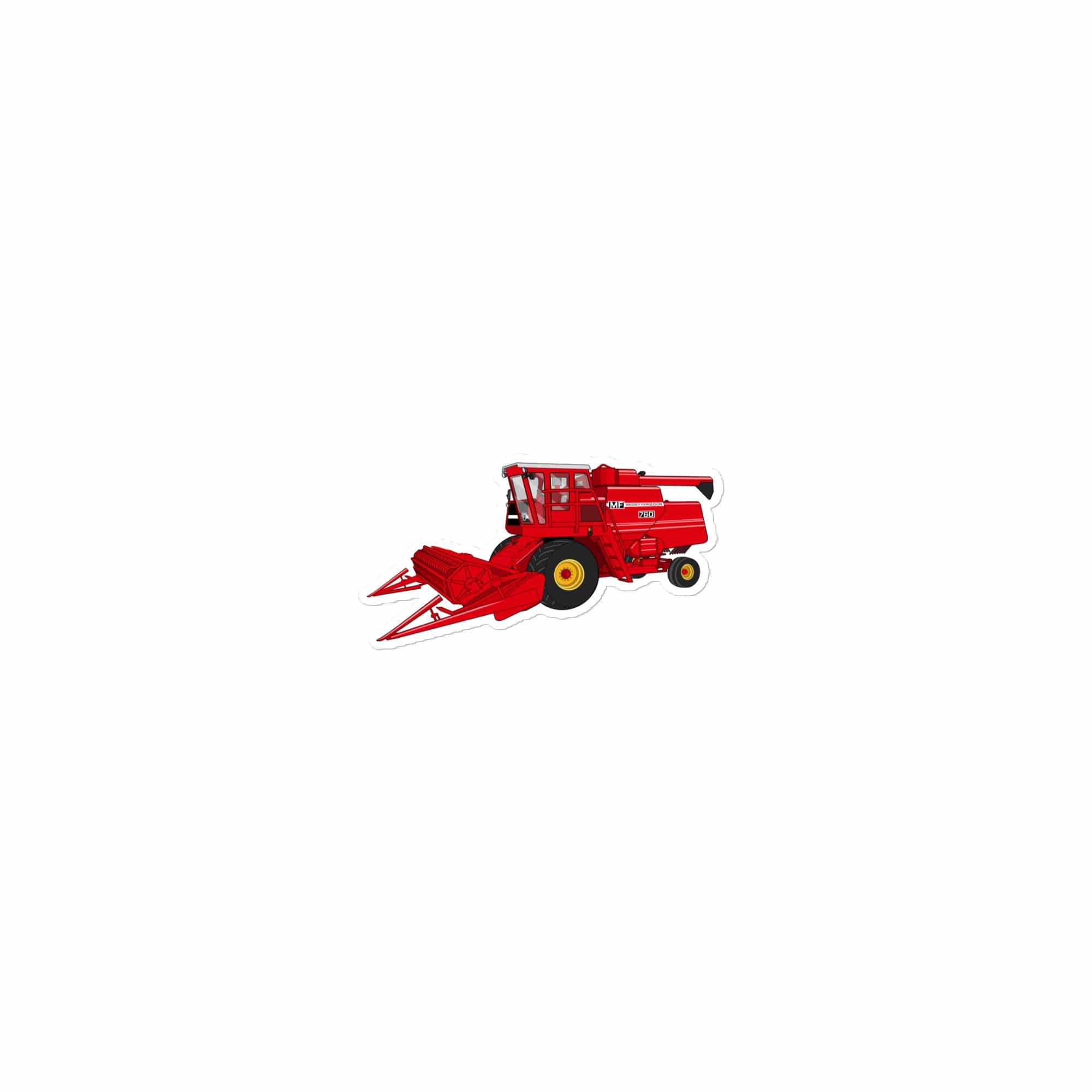 The Tractor Mugs Store 15″×3.75″ Massey 760 Combine Harvester | Bubble-free stickers Quality Farmers Merch