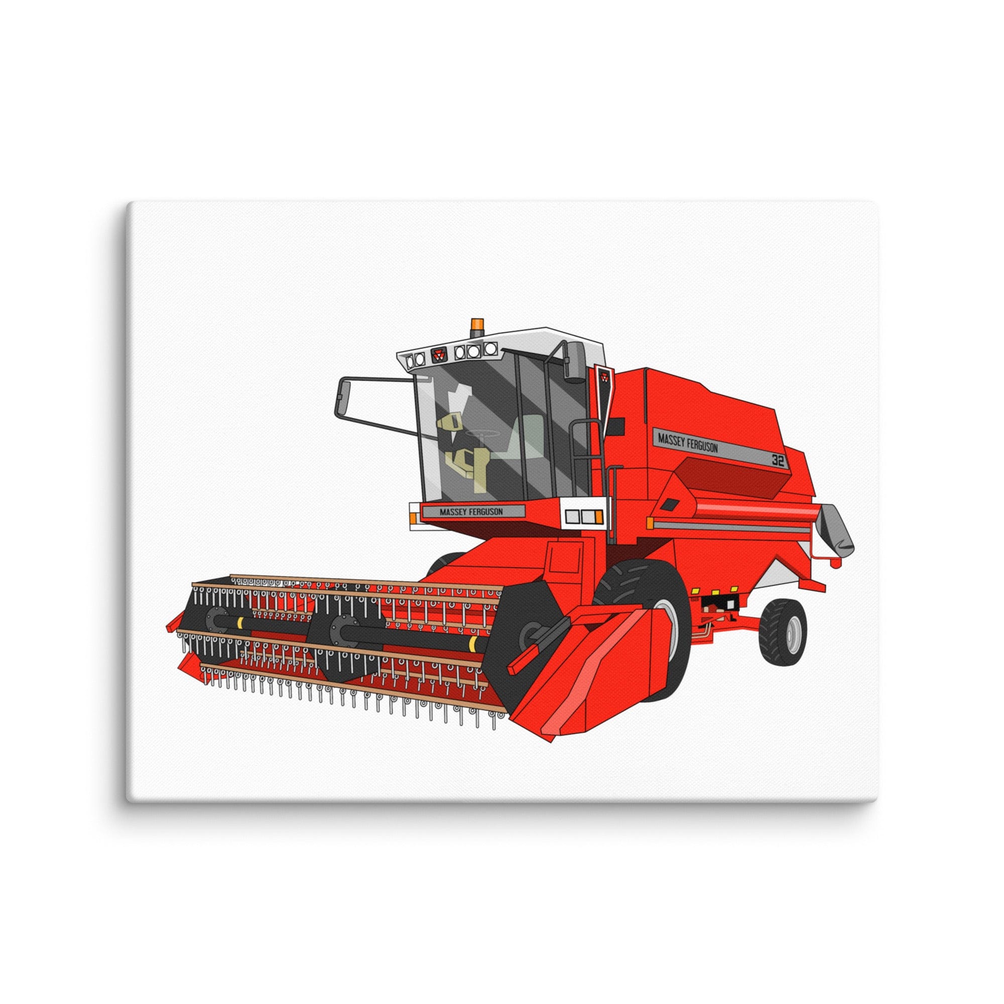 The Tractor Mugs Store 16″×20″ 1994 Massey Ferguson 32 Combine Harvester | Canvas Quality Farmers Merch
