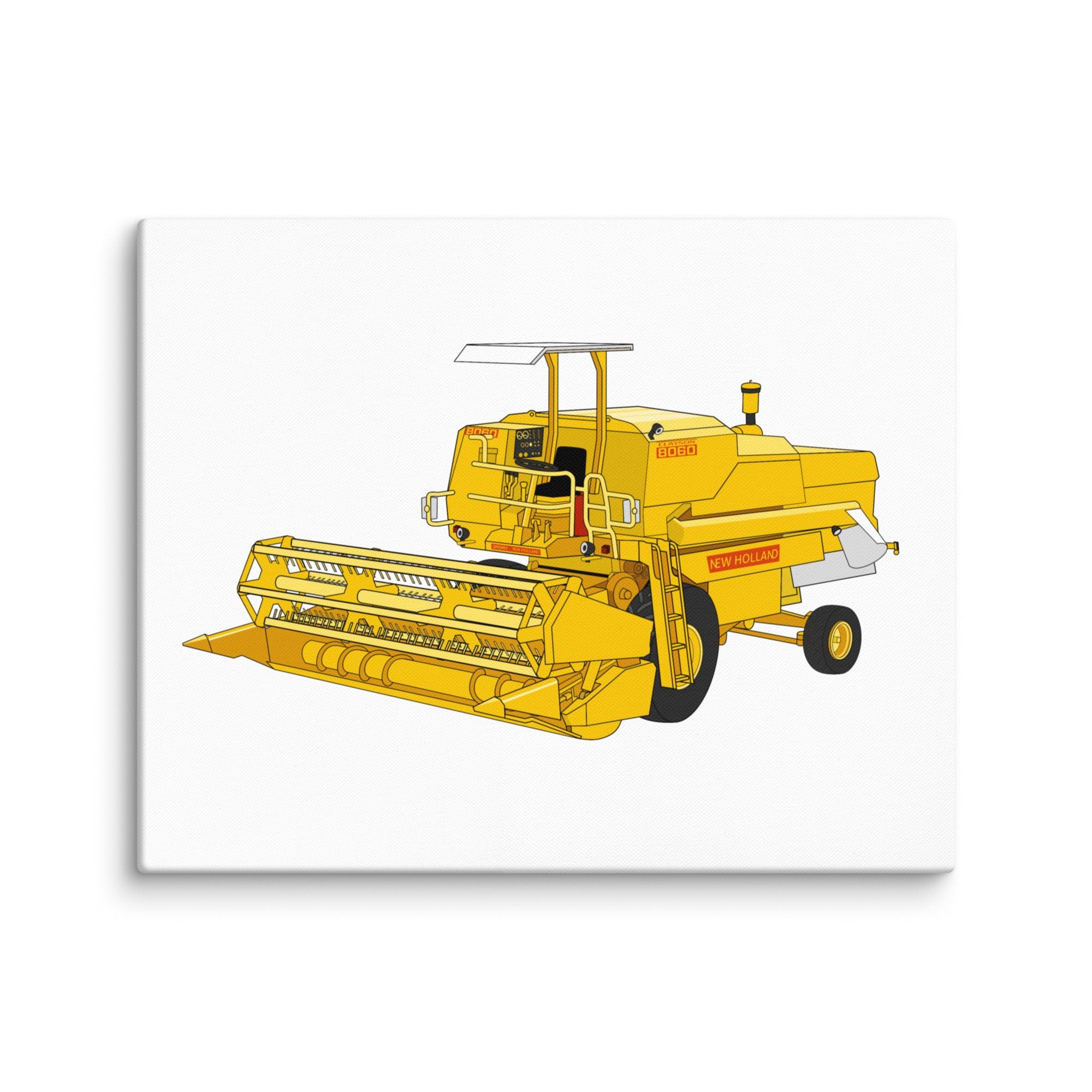 The Tractor Mugs Store 16″×20″ Clayson 8060 Combine Harvester | Canvas Quality Farmers Merch