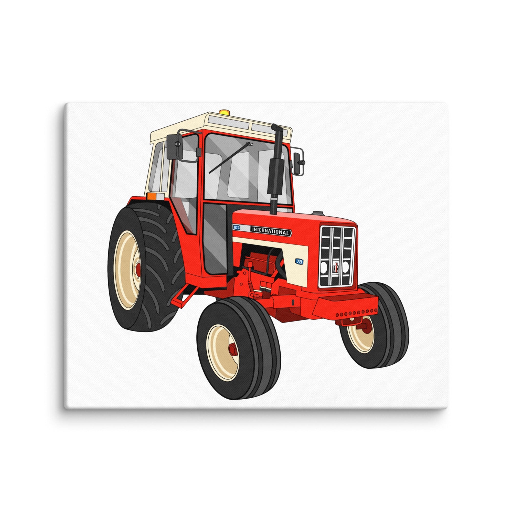 The Tractor Mugs Store 16″×20″ International 674 | Canvas Quality Farmers Merch