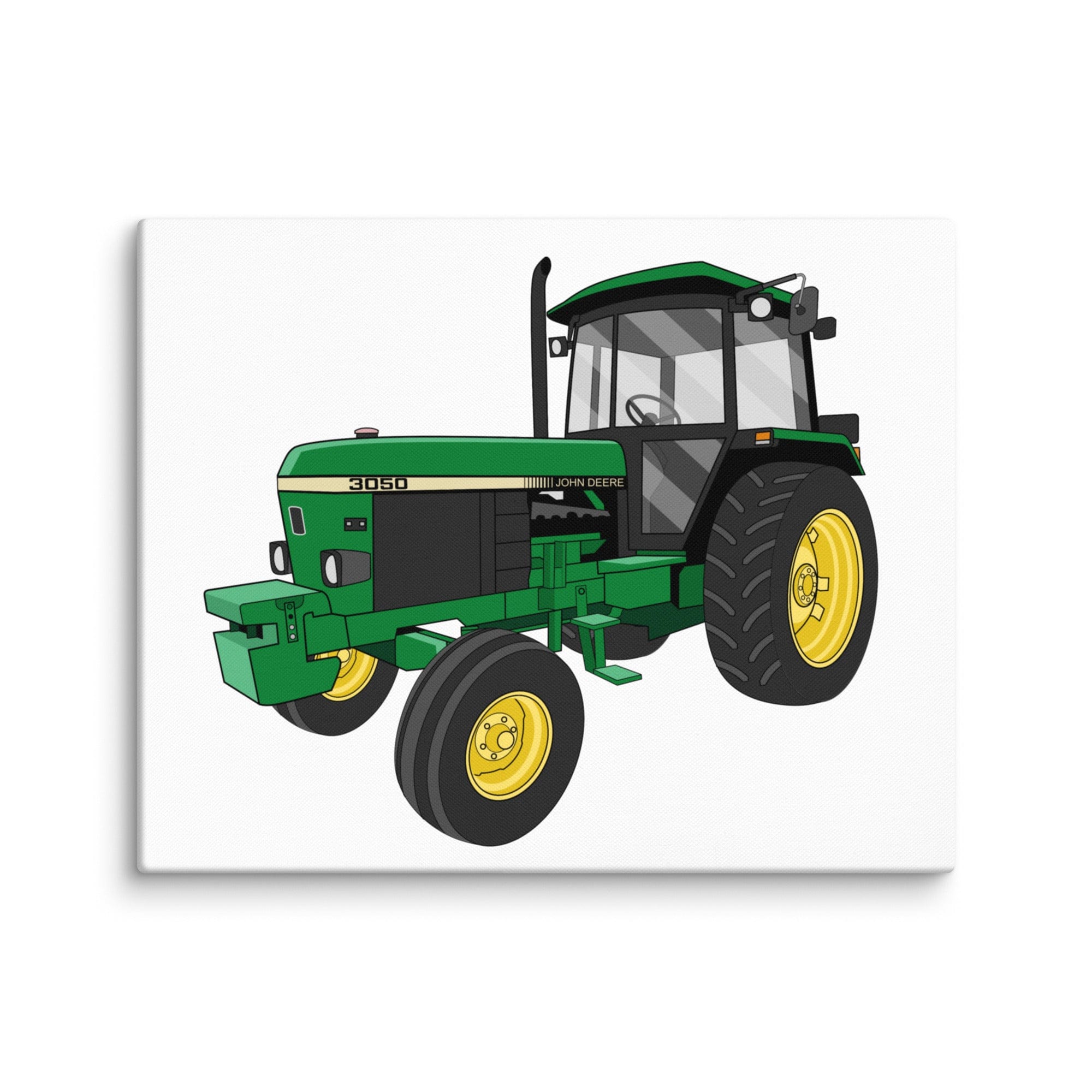 The Tractor Mugs Store 16″×20″ John Deere 3050 2WD | Canvas Quality Farmers Merch