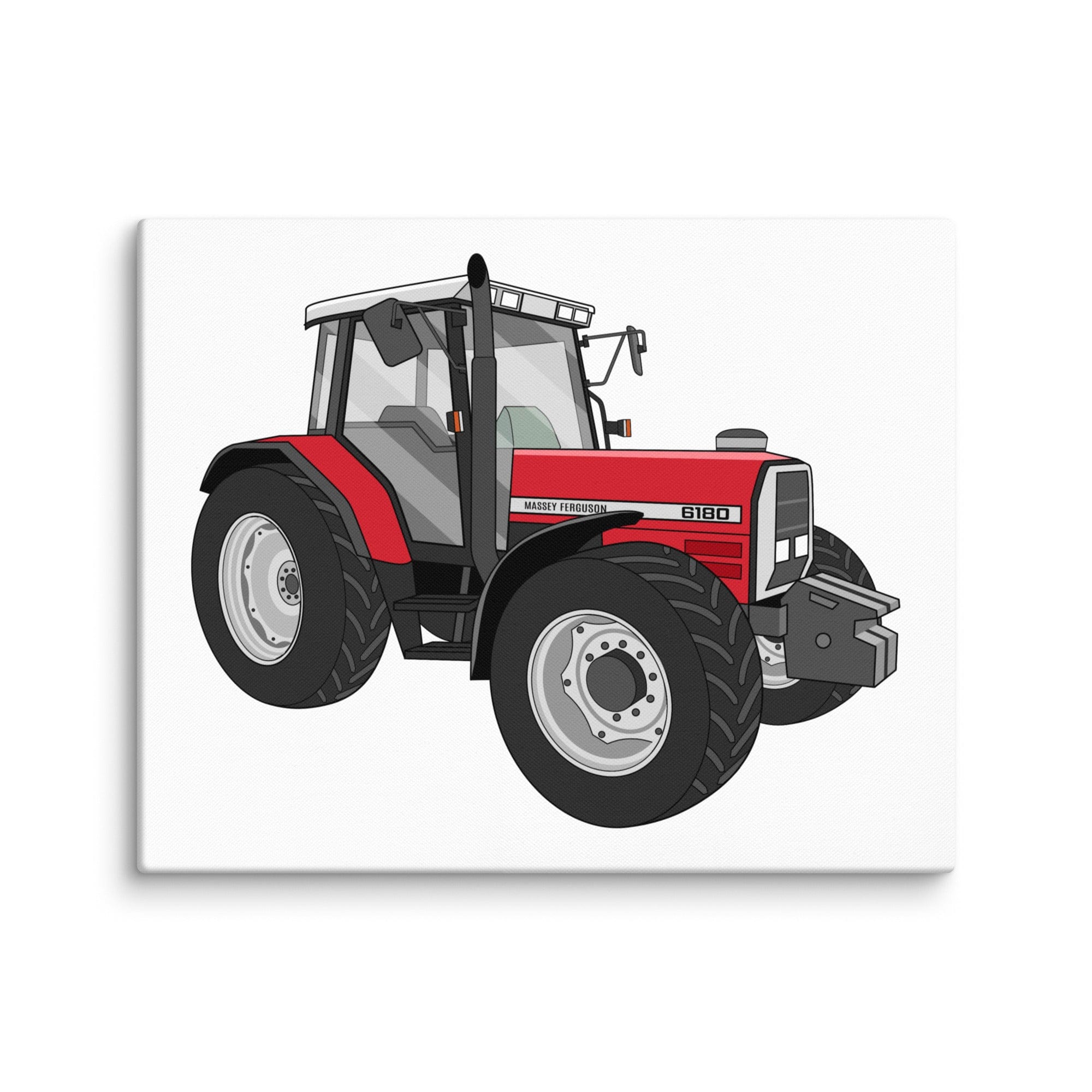 The Tractor Mugs Store 16″×20″ Massey Ferguson 6180 | Canvas Quality Farmers Merch