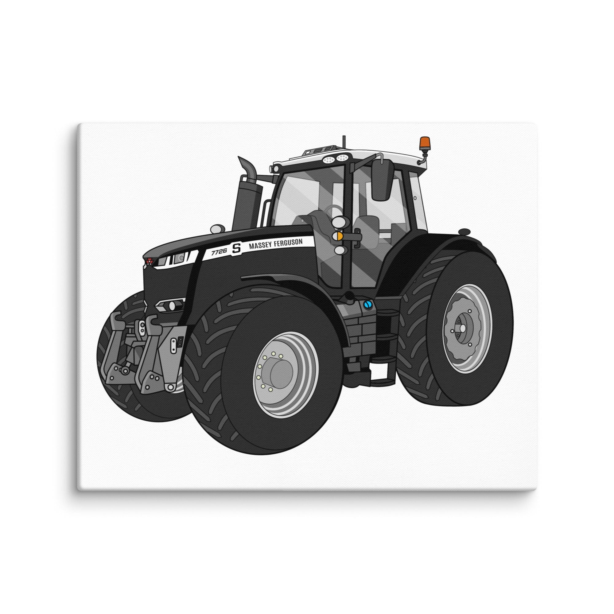 The Tractor Mugs Store 16″×20″ Massey Ferguson 7726S Black Beauty | Canvas Quality Farmers Merch