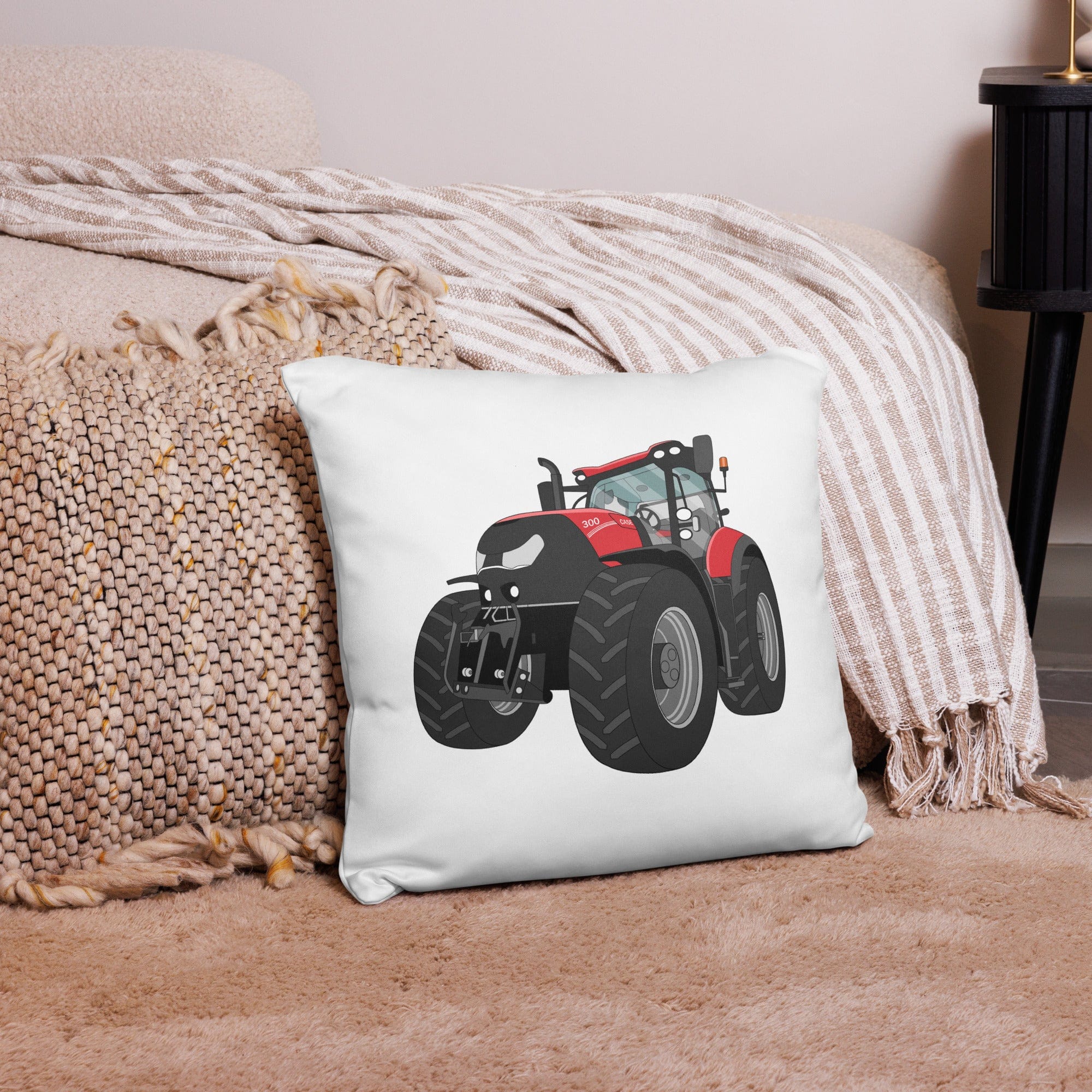 The Tractor Mugs Store 18″×18″ Case IH Optum 300 CVX | Pillow Case Quality Farmers Merch