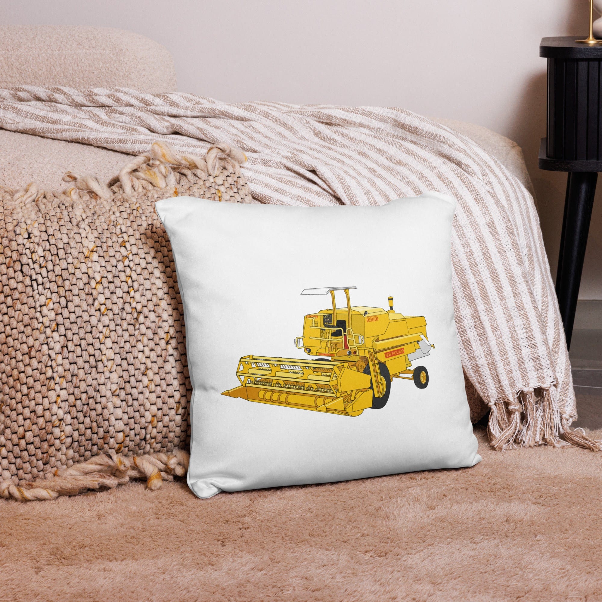 The Tractor Mugs Store 18″×18″ Clayson 8060 Combine Harvester | Pillow Case Quality Farmers Merch