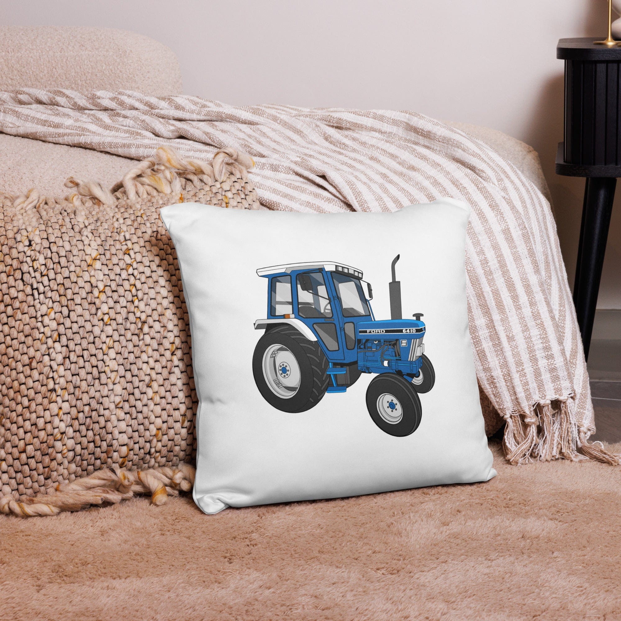 The Tractor Mugs Store 18″×18″ Ford 6410 2WD | Pillow Case Quality Farmers Merch