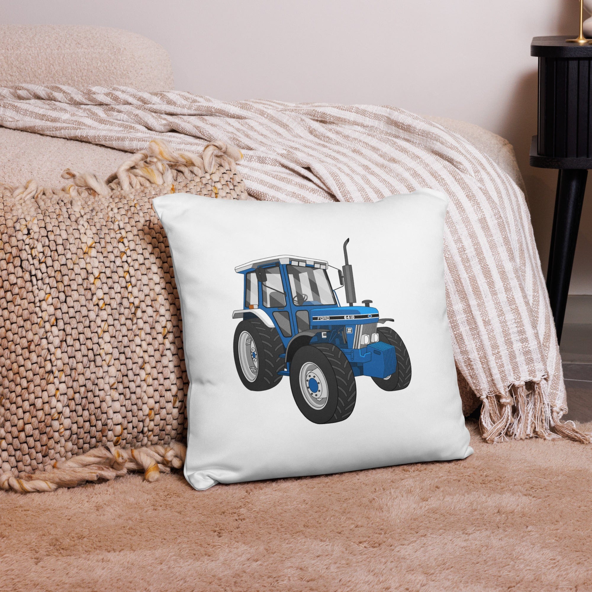 The Tractor Mugs Store 18″×18″ Ford 6410 4WD | Pillow Case Quality Farmers Merch