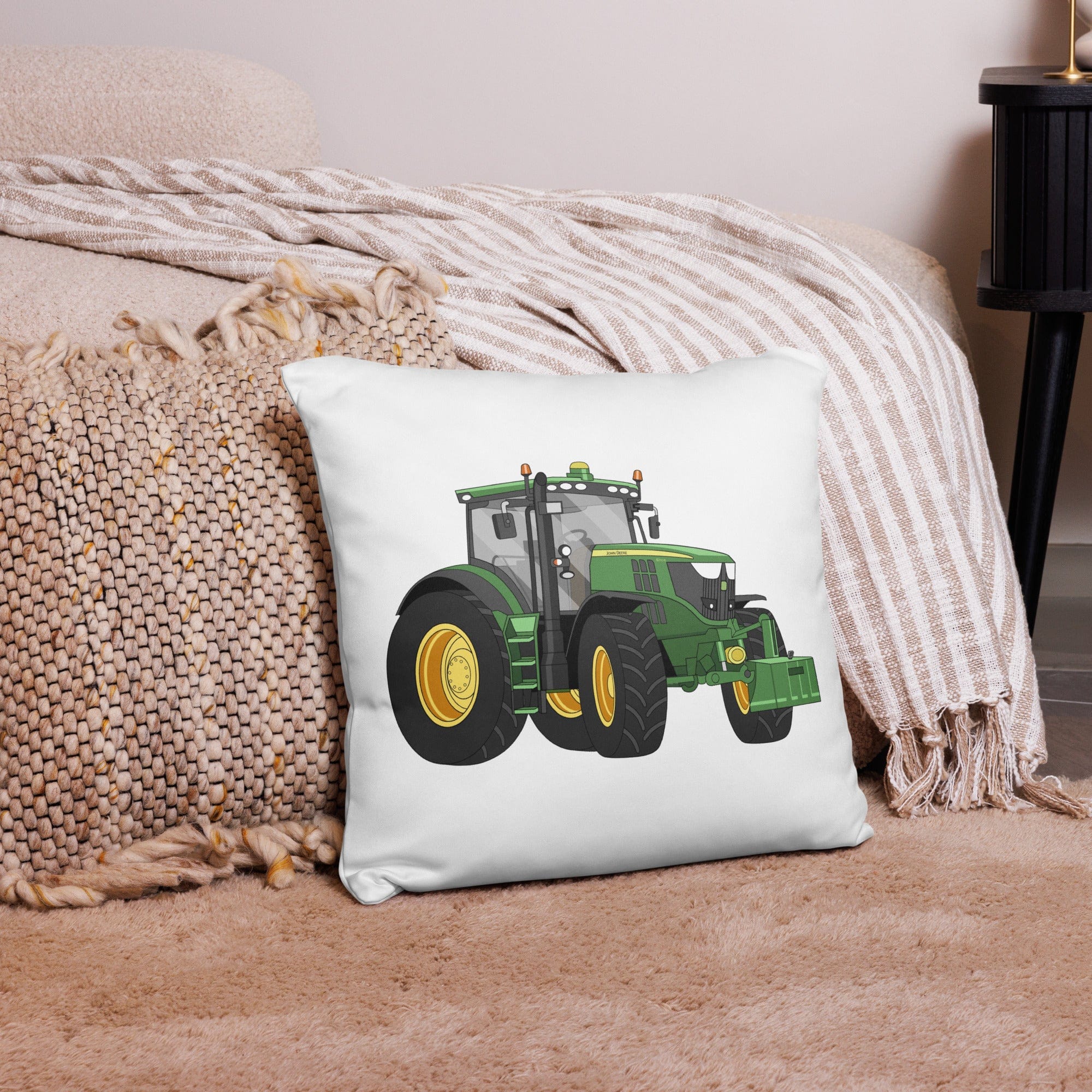 The Tractor Mugs Store 18″×18″ John Deere 6210 R | Pillow Case Quality Farmers Merch