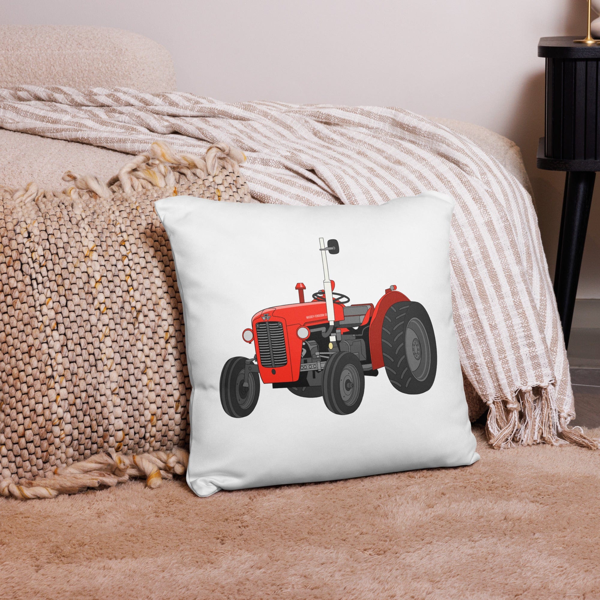The Tractor Mugs Store 18″×18″ Massey Ferguson 35X | Pillow Case Quality Farmers Merch