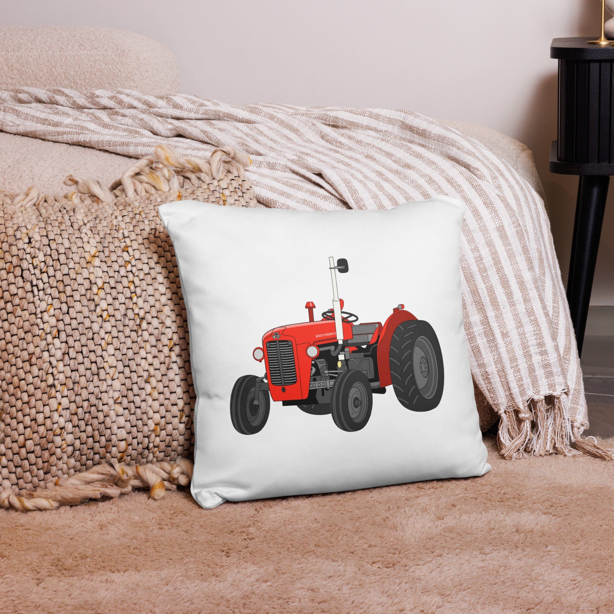 The Tractor Mugs Store 18″×18″ Massey Ferguson 35X | Pillow Case Quality Farmers Merch
