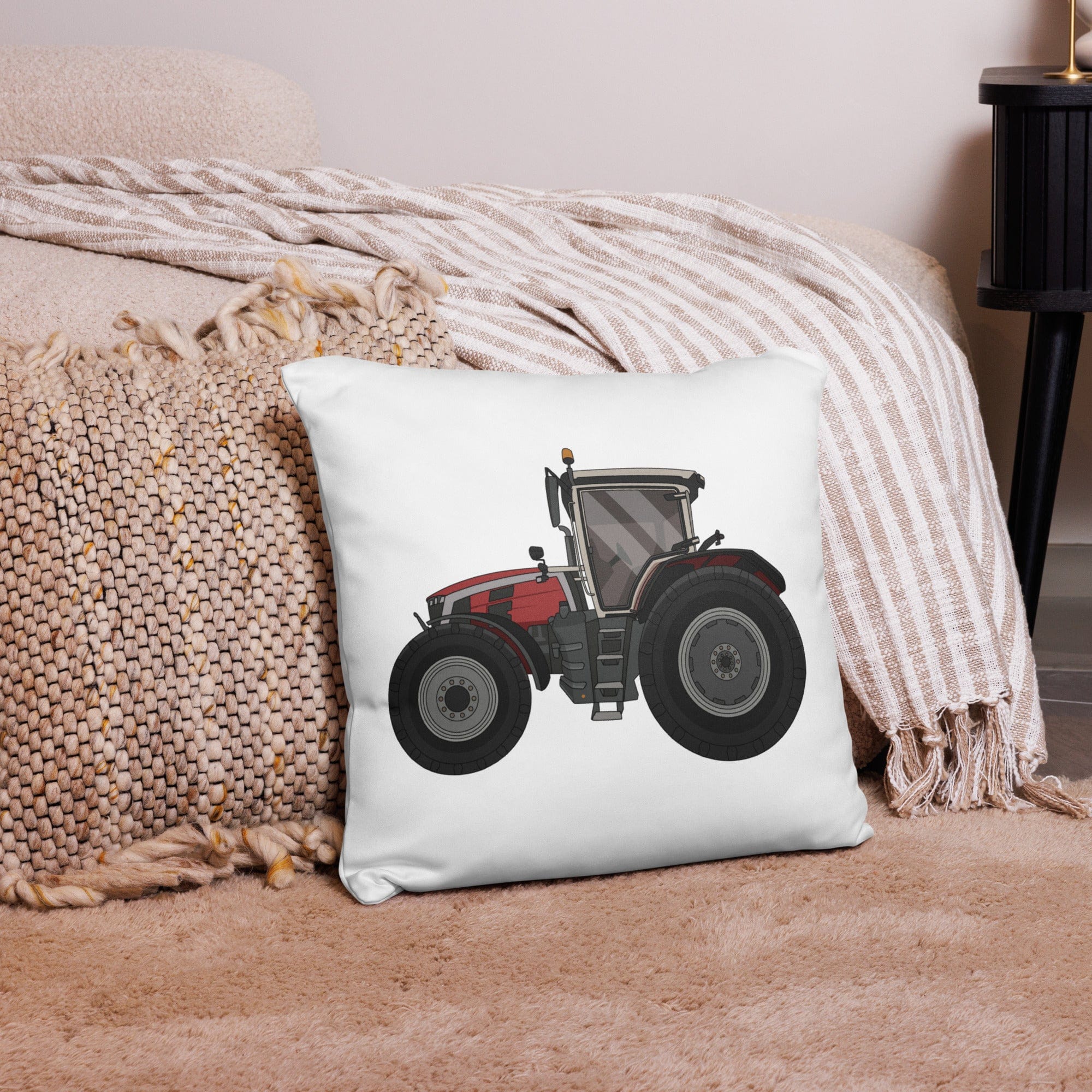 The Tractor Mugs Store 18″×18″ Massey Ferguson 8S 265 (2020) | Pillow Case Quality Farmers Merch