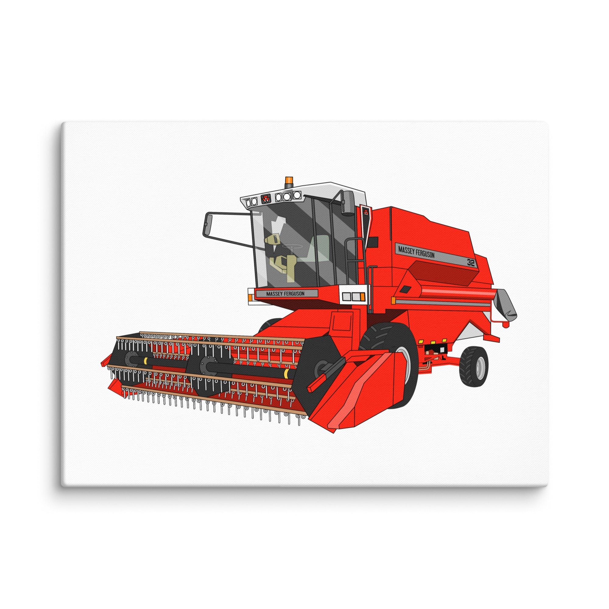 The Tractor Mugs Store 18″×24″ 1994 Massey Ferguson 32 Combine Harvester | Canvas Quality Farmers Merch