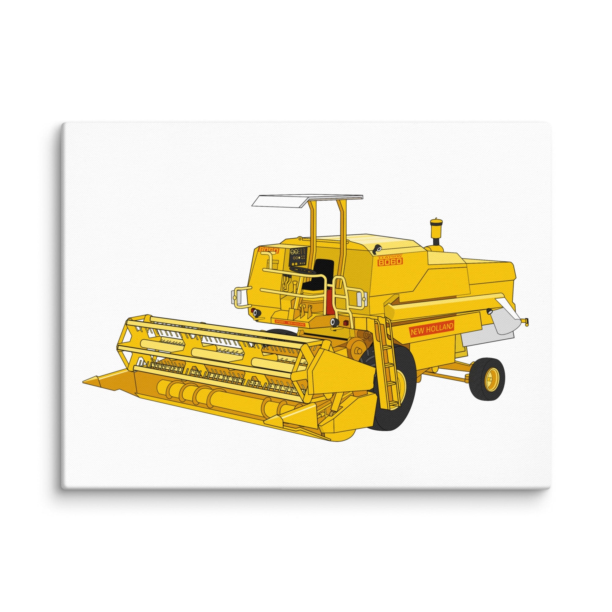 The Tractor Mugs Store 18″×24″ Clayson 8060 Combine Harvester | Canvas Quality Farmers Merch