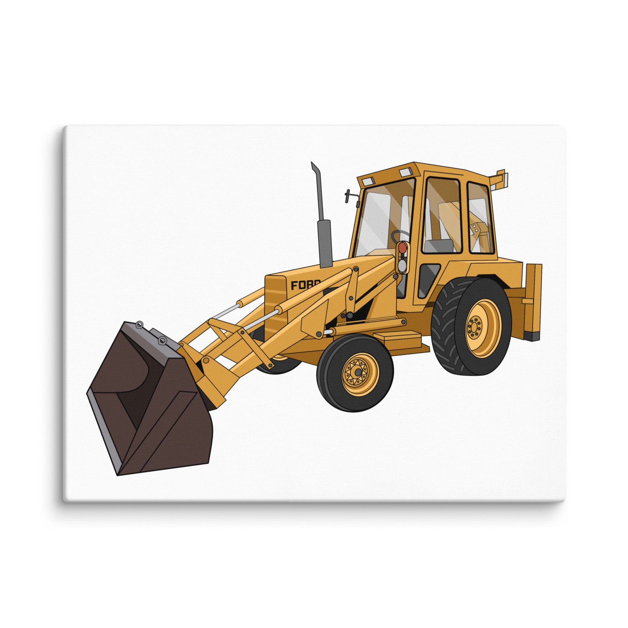 The Tractor Mugs Store 18″×24″ Ford 550 Backhoe | Canvas Quality Farmers Merch