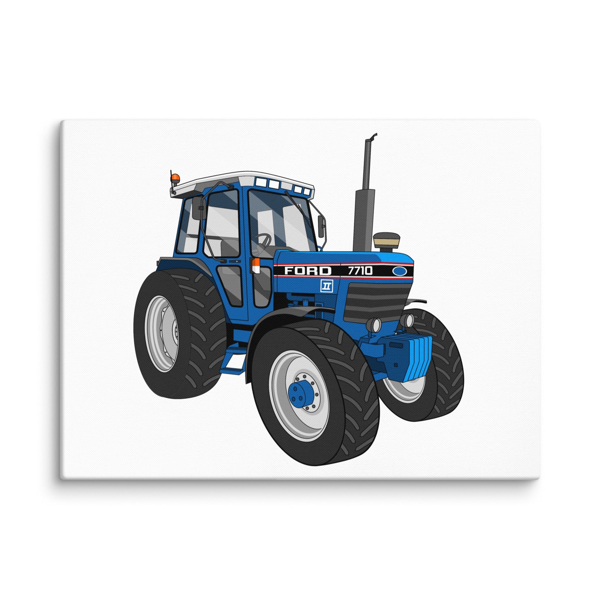 The Tractor Mugs Store 18″×24″ Ford 7710 | Canvas Quality Farmers Merch