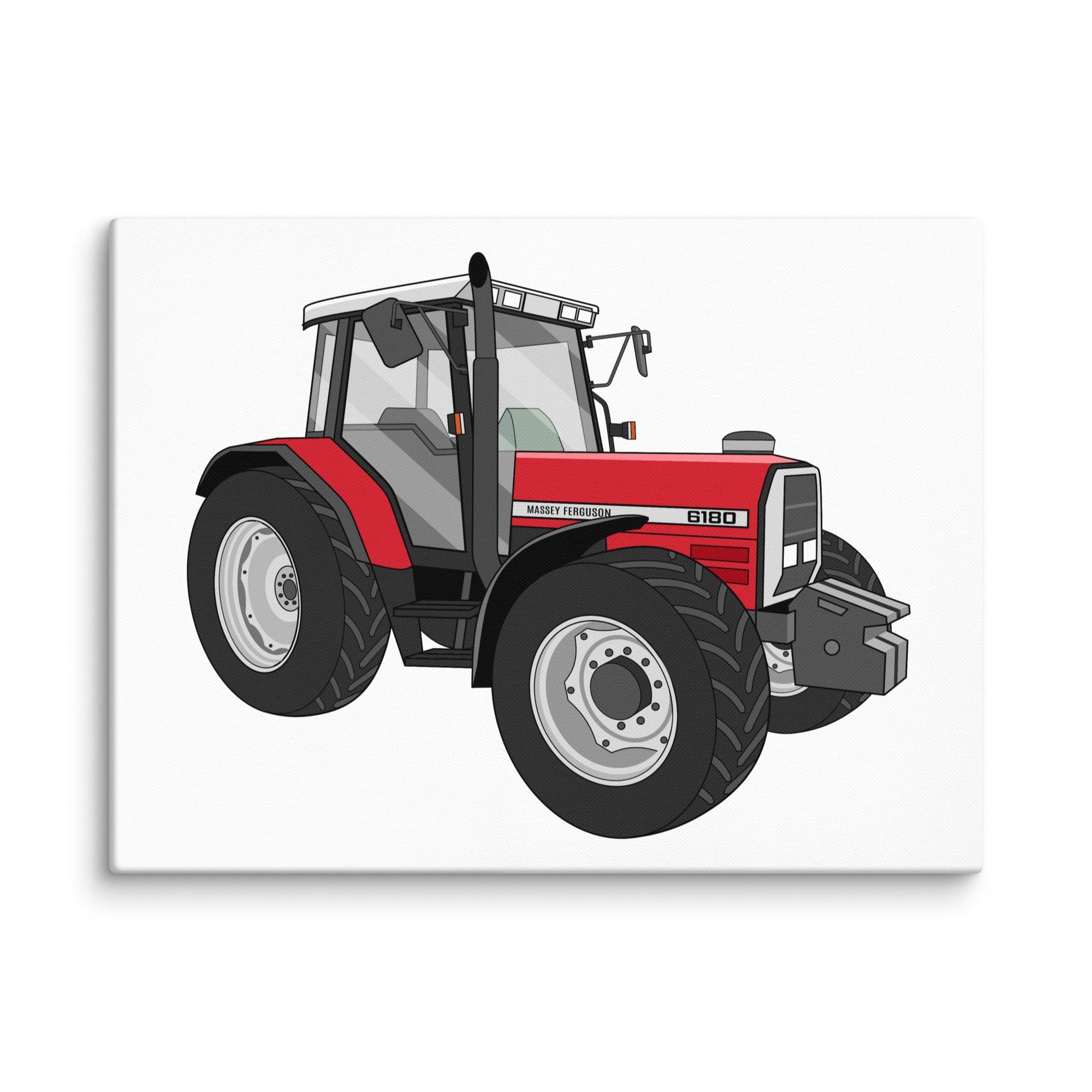 The Tractor Mugs Store 18″×24″ Massey Ferguson 6180 | Canvas Quality Farmers Merch