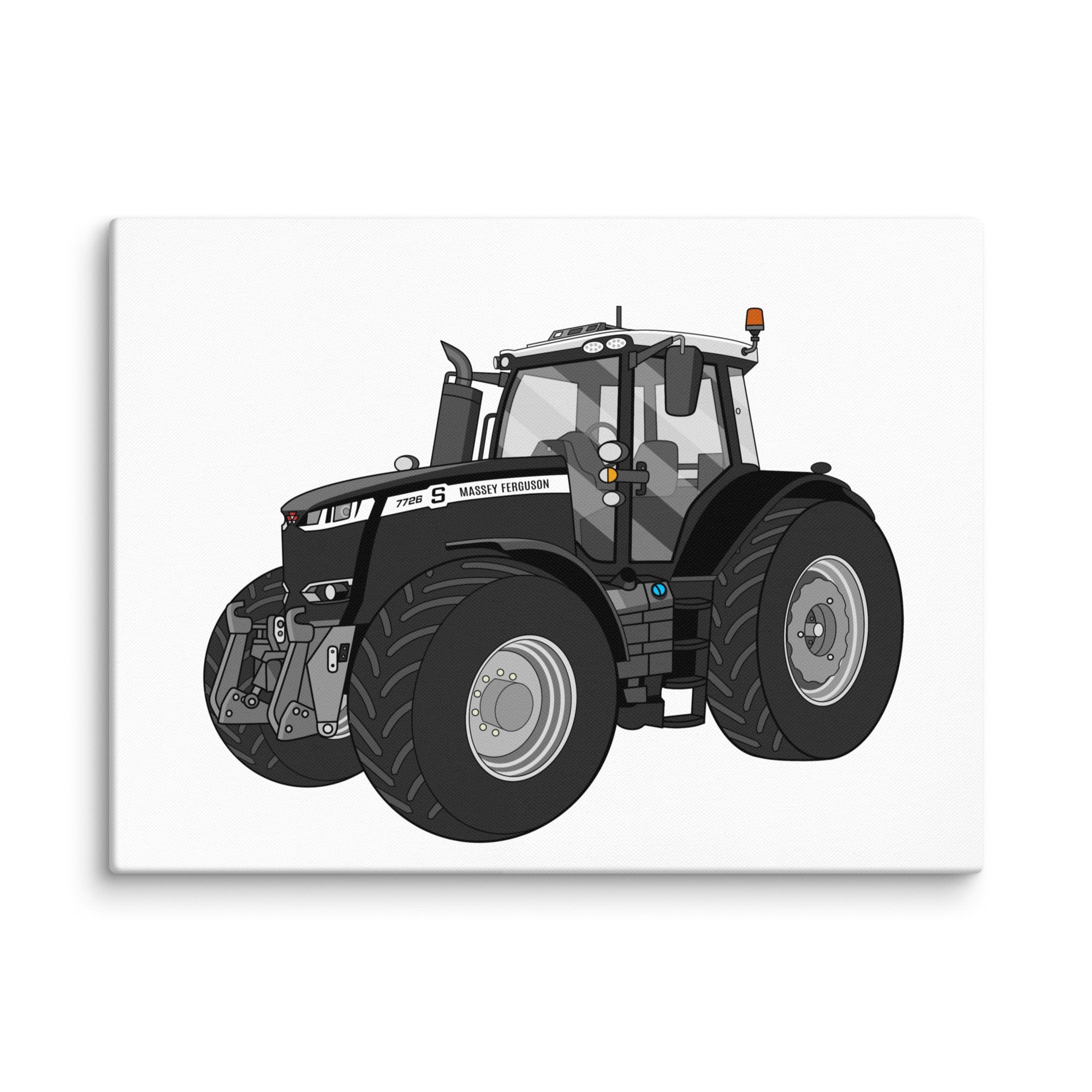 The Tractor Mugs Store 18″×24″ Massey Ferguson 7726S Black Beauty | Canvas Quality Farmers Merch