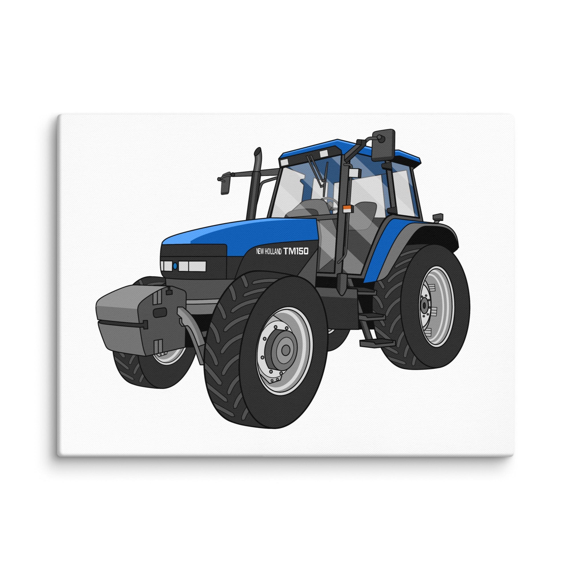 The Tractor Mugs Store 18″×24″ New Holland TM 150 Super Steer | Canvas Quality Farmers Merch