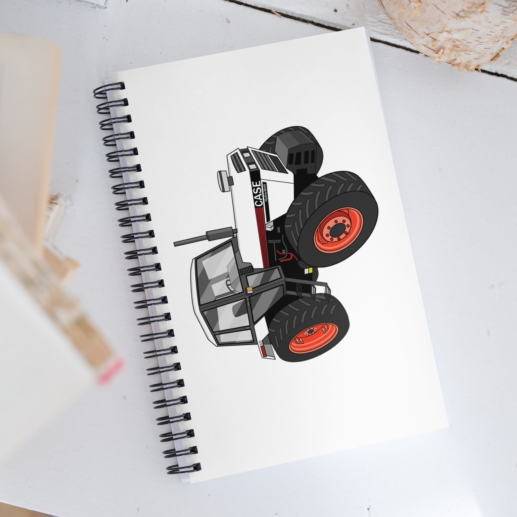 The Tractor Mugs Store 1985 Case 1594 Hydra-Shift | Spiral notebook Quality Farmers Merch